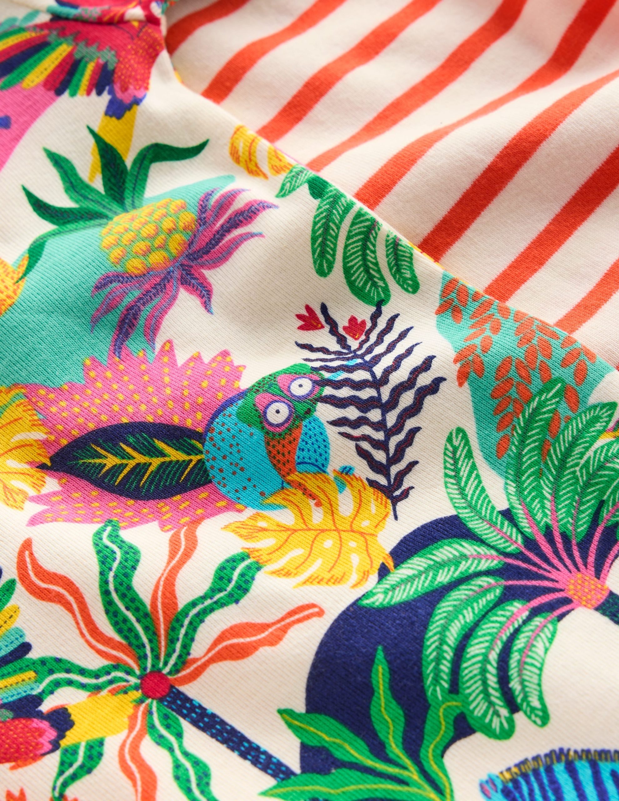 Snug Twin Pack Short Johns-Ivory Multi Jungle - Image 3