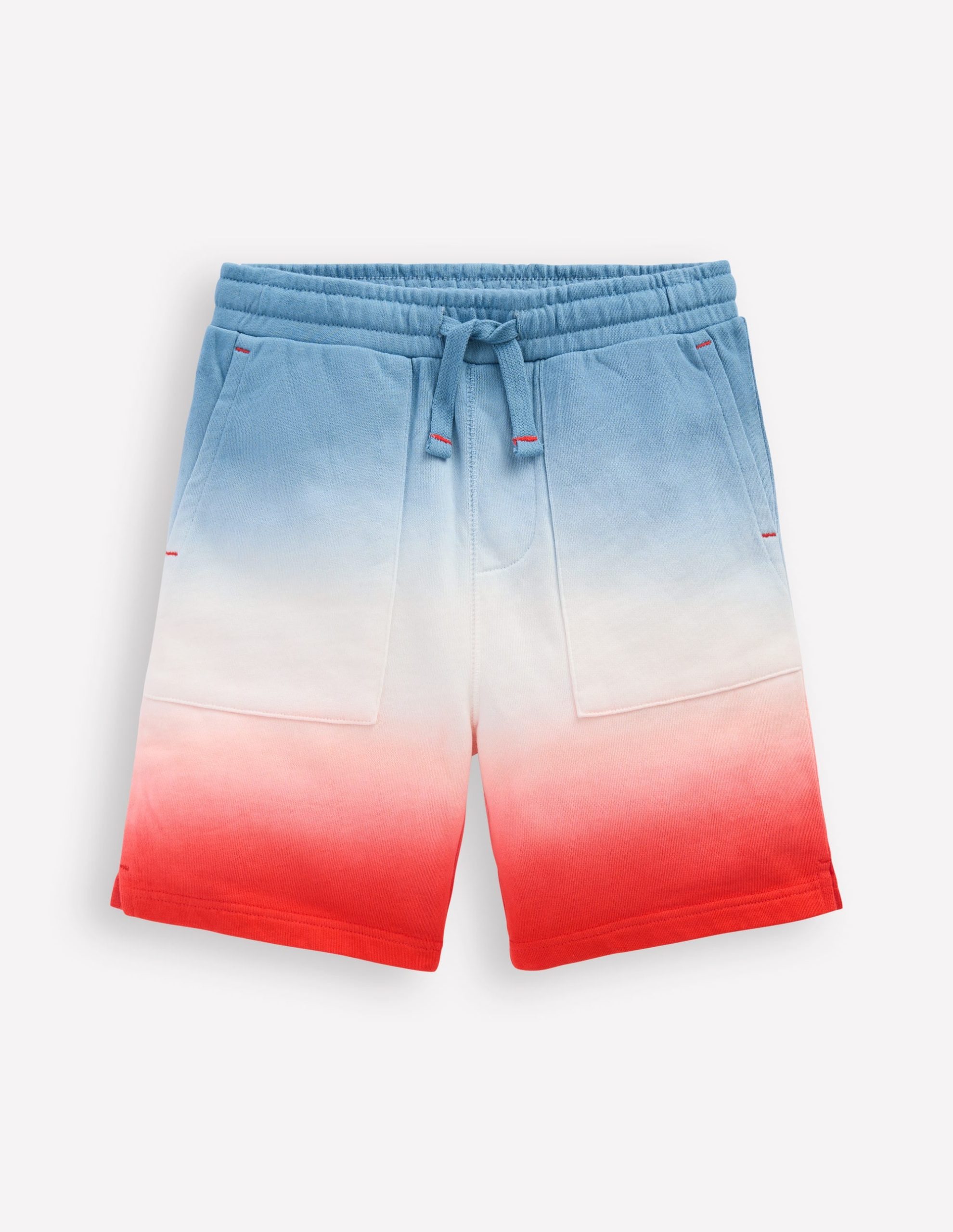 Tie Dye Shorts-Glacier Blue and Orange