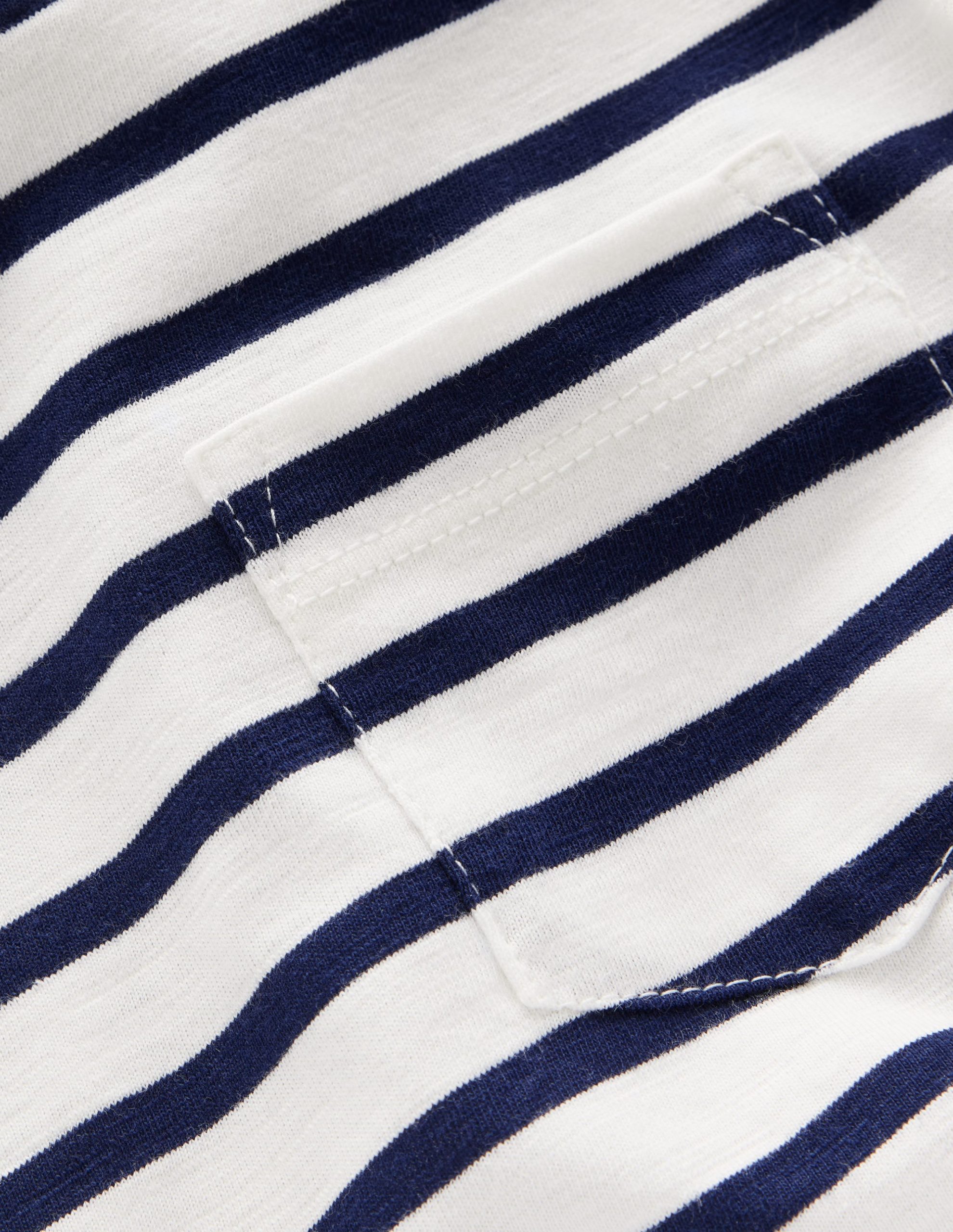 Everyday Long Sleeve T-Shirt-Soft Ivory/ College Navy - Image 3