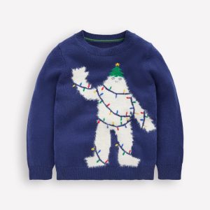 Fun Logo Sweater-College Navy Yeti