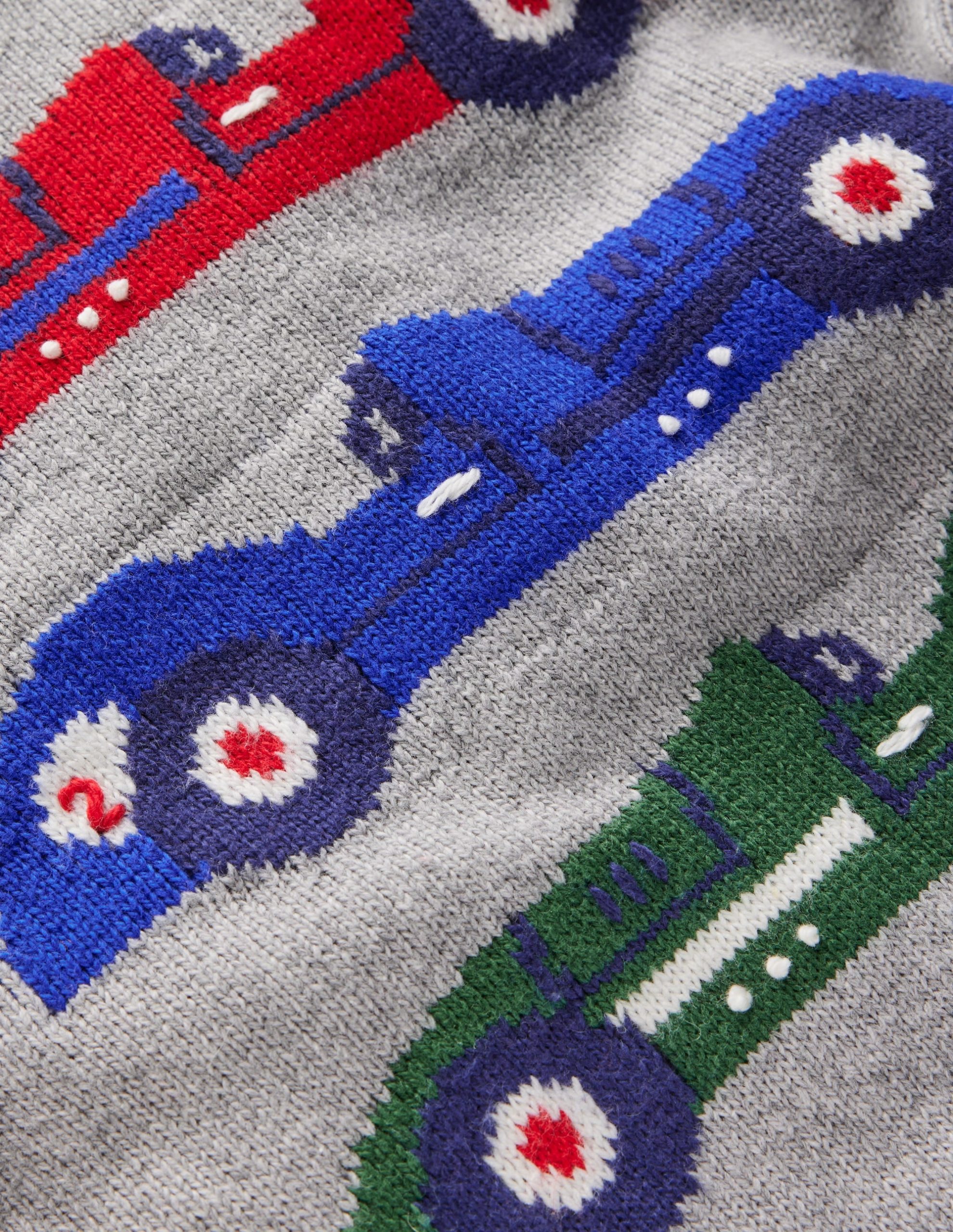 Fun Logo Sweater-Grey Marl Cars - Image 3