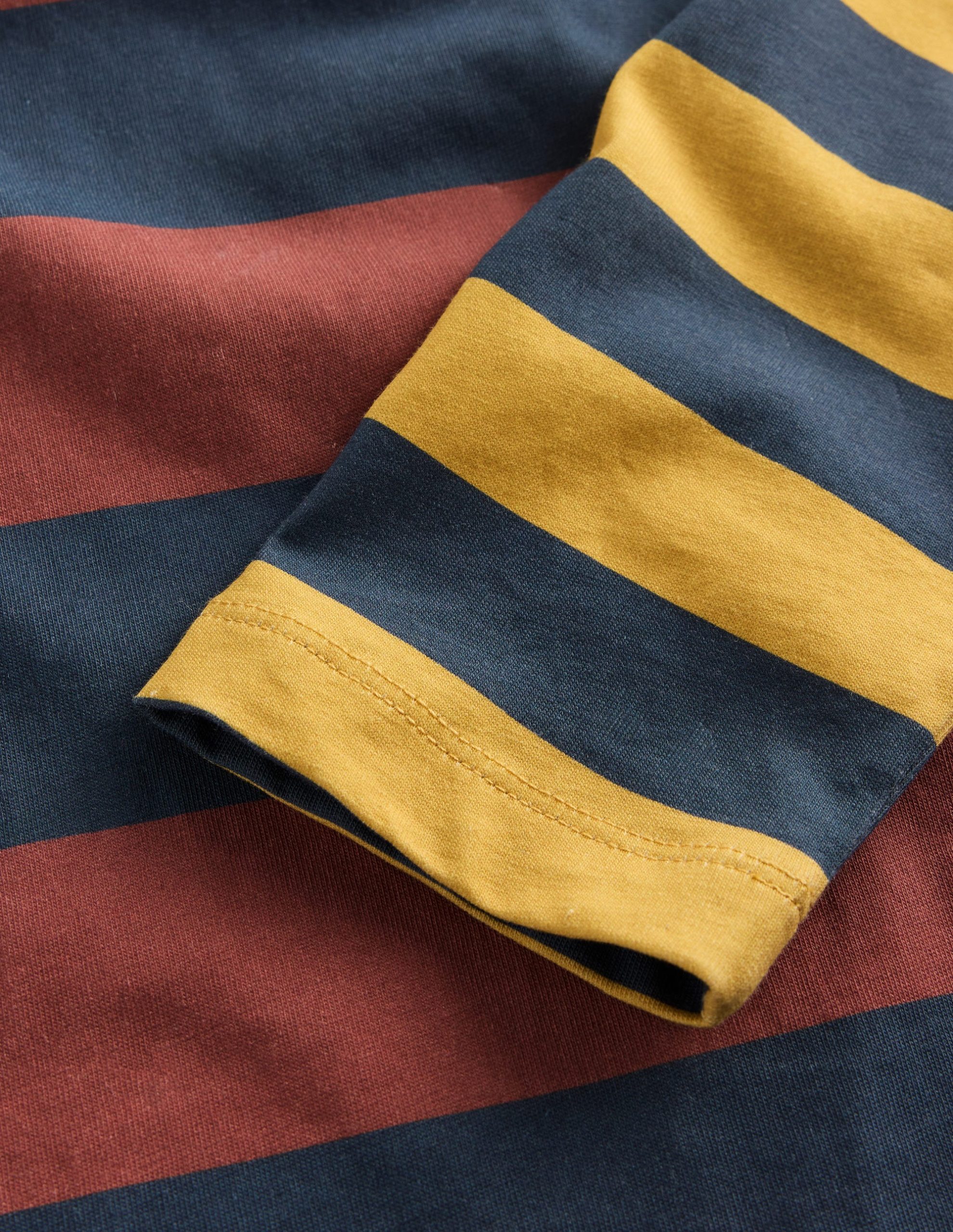 Long Sleeve Hotchpotch T-shirt-Navy Multi - Image 4