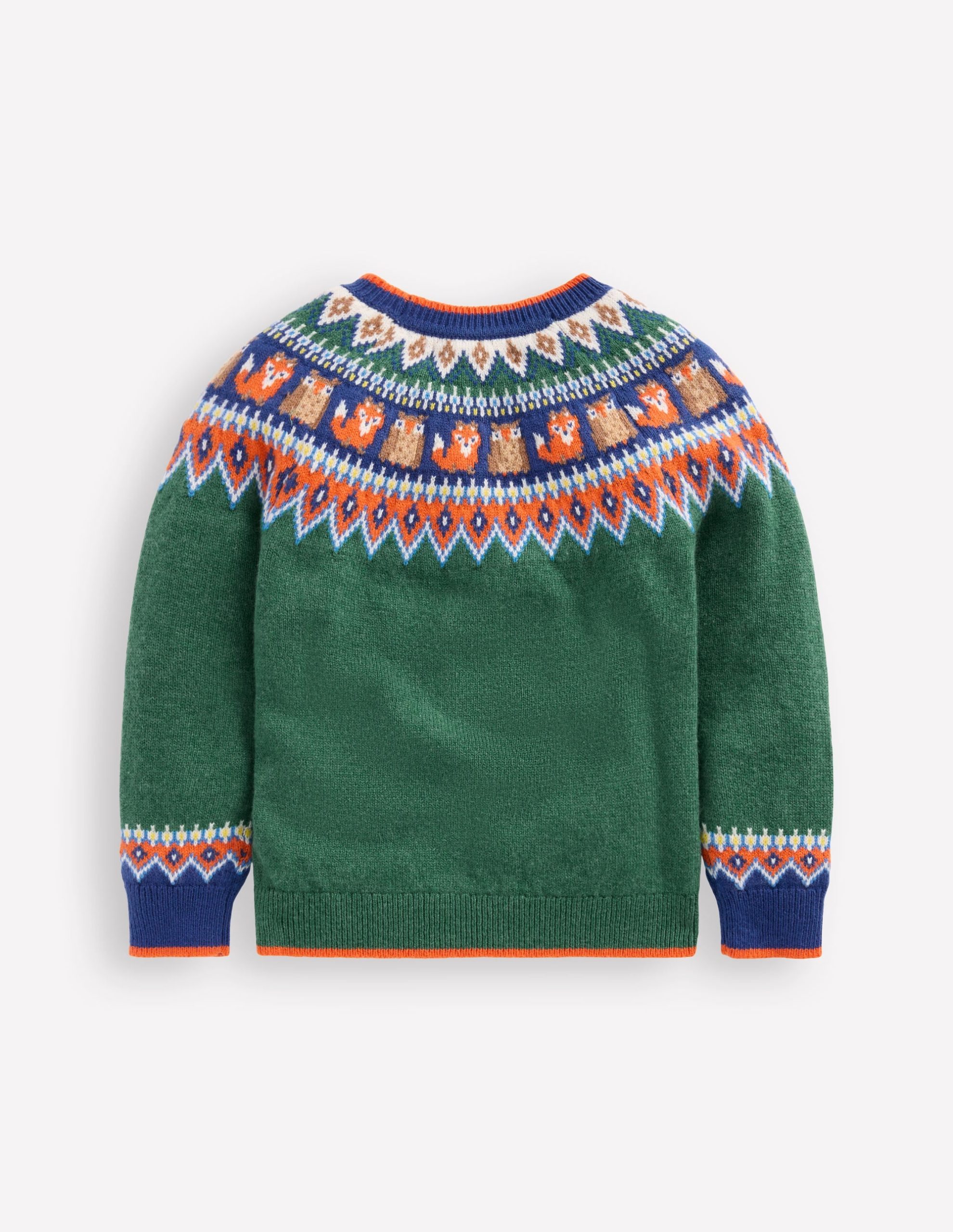 Fair Isle Jumper-Jewel Green Woodland - Image 6