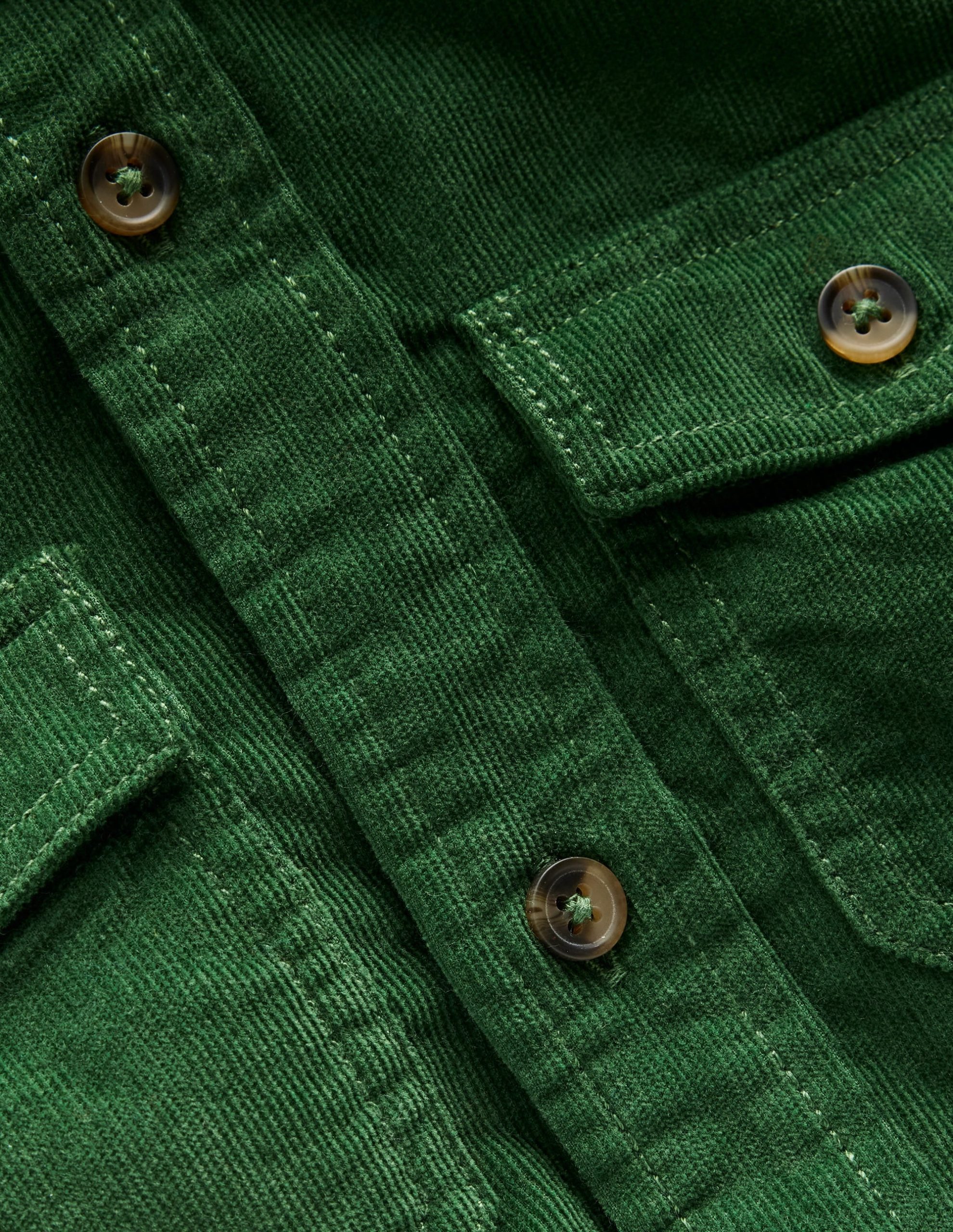 Corduroy Shirt-Pine Green - Image 4