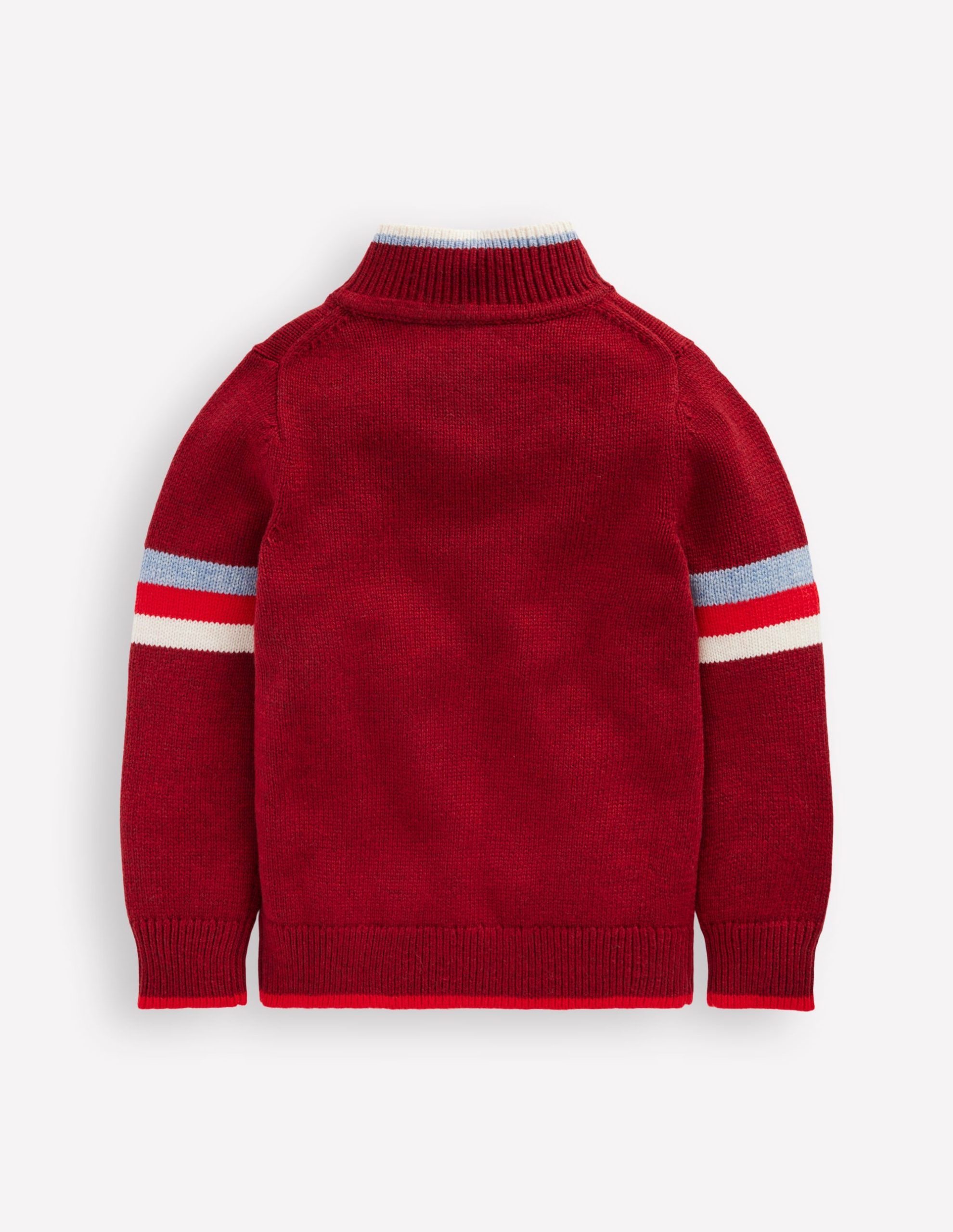 Heritage Half-zip Sweater-Rumba Red - Image 4