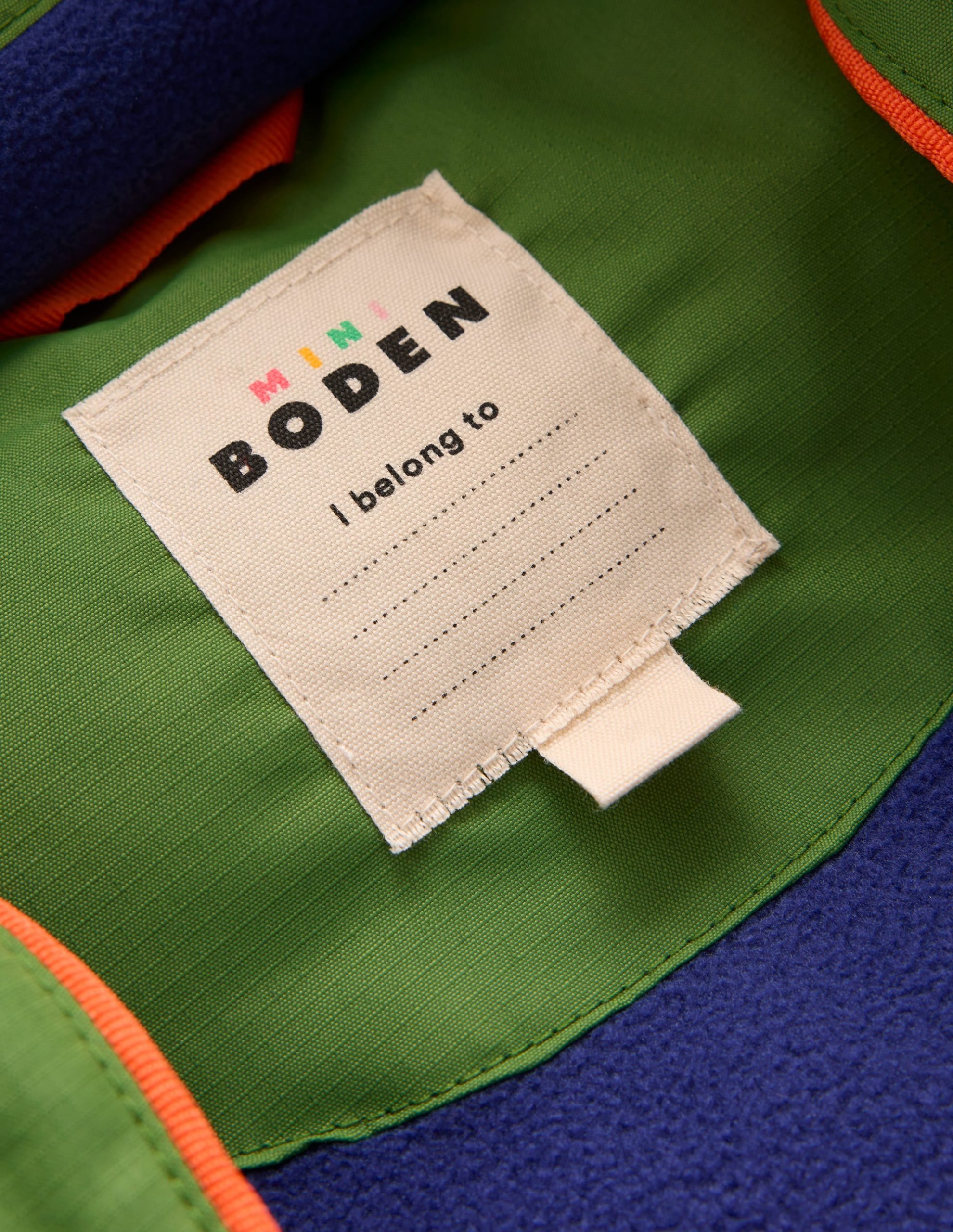 Fleece Lined Padded Coat-Green - Image 4