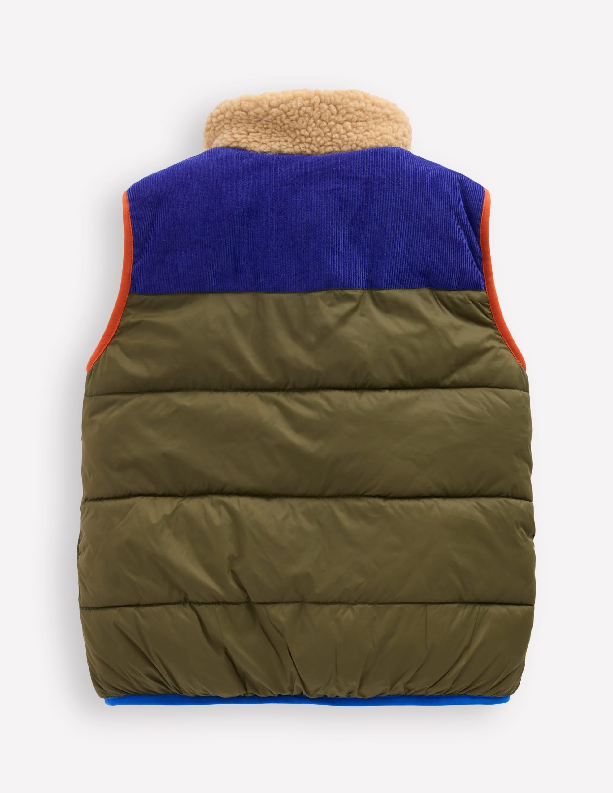Borg Lined Vest-Woodland Green - Image 2