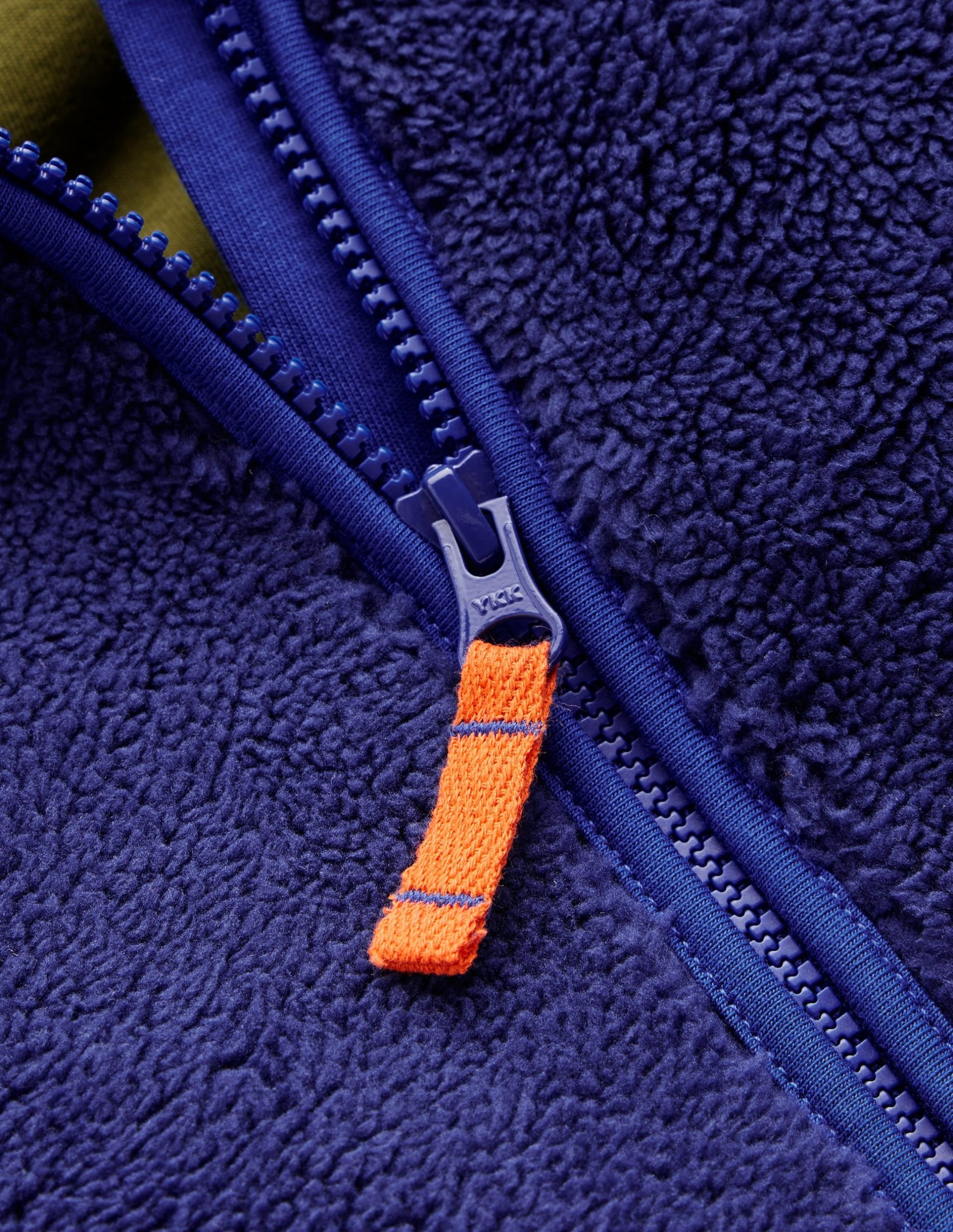 Fleece Half Zip Hoodie-Starboard Blue - Image 3