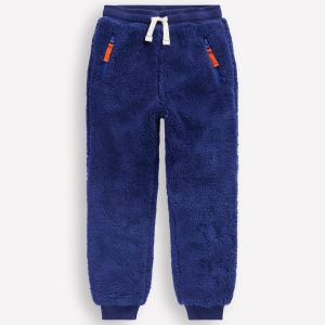 Fleece Joggers-Navy