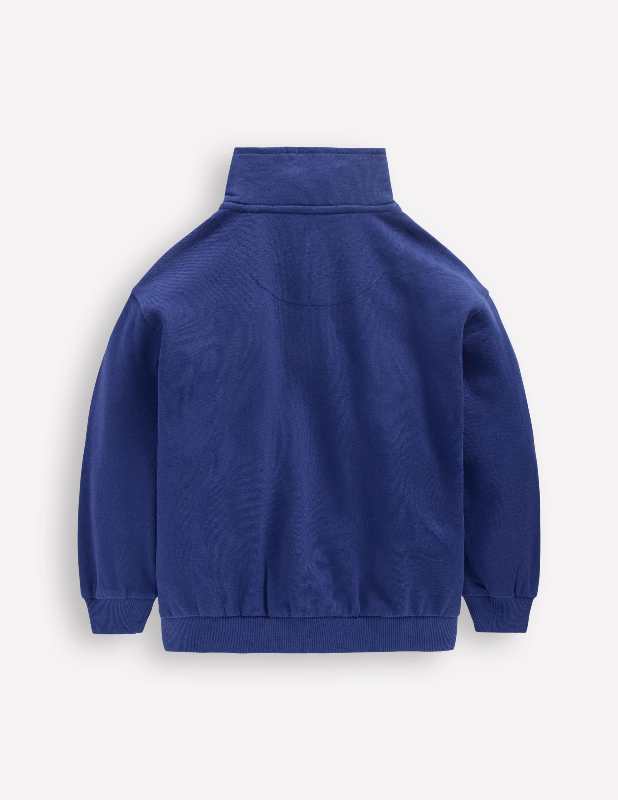 Half-Zip Sweatshirt-Navy - Image 2