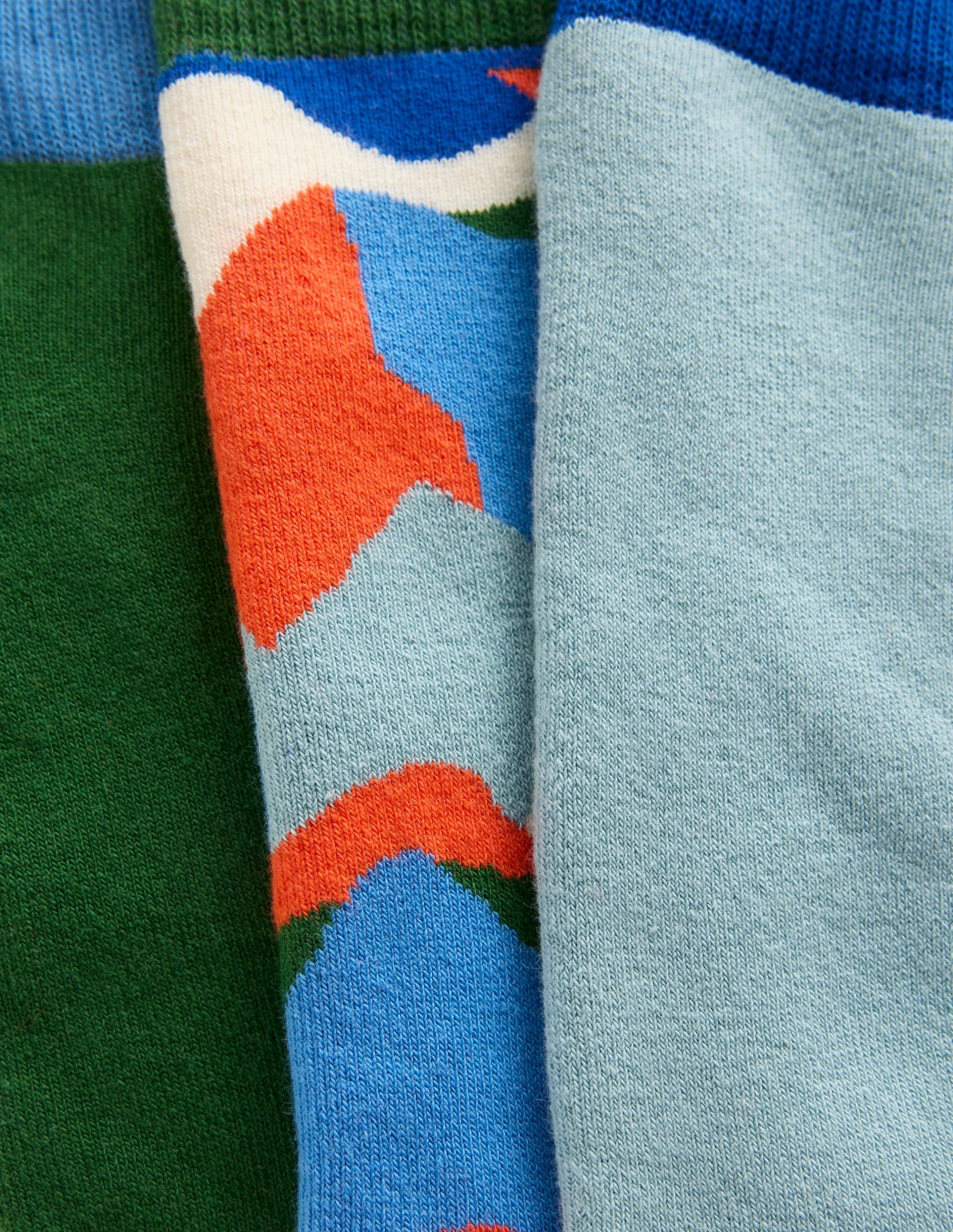 3-pack Ski Socks-Multi Abstract Landscape - Image 2