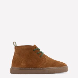 Lace up Desert Boots-Tan
