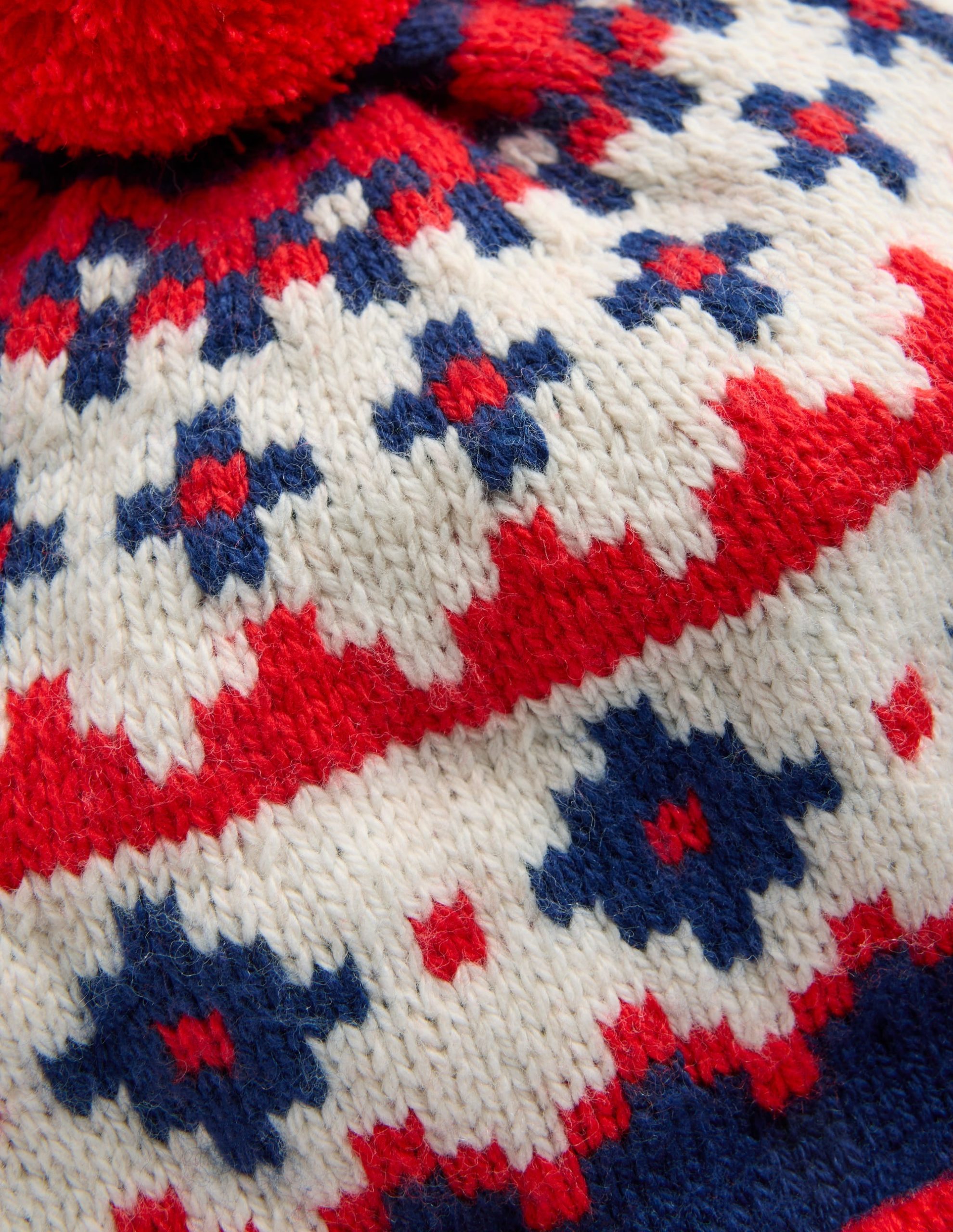 Fair Isle Beanie-College Navy Fair Isle - Image 2