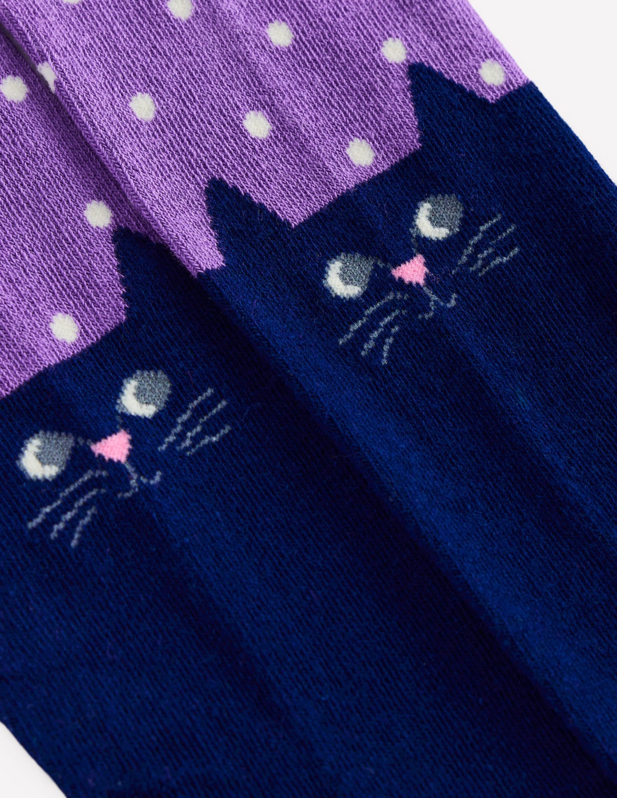 Patterned Tights-Purple Topaz Cats - Image 2