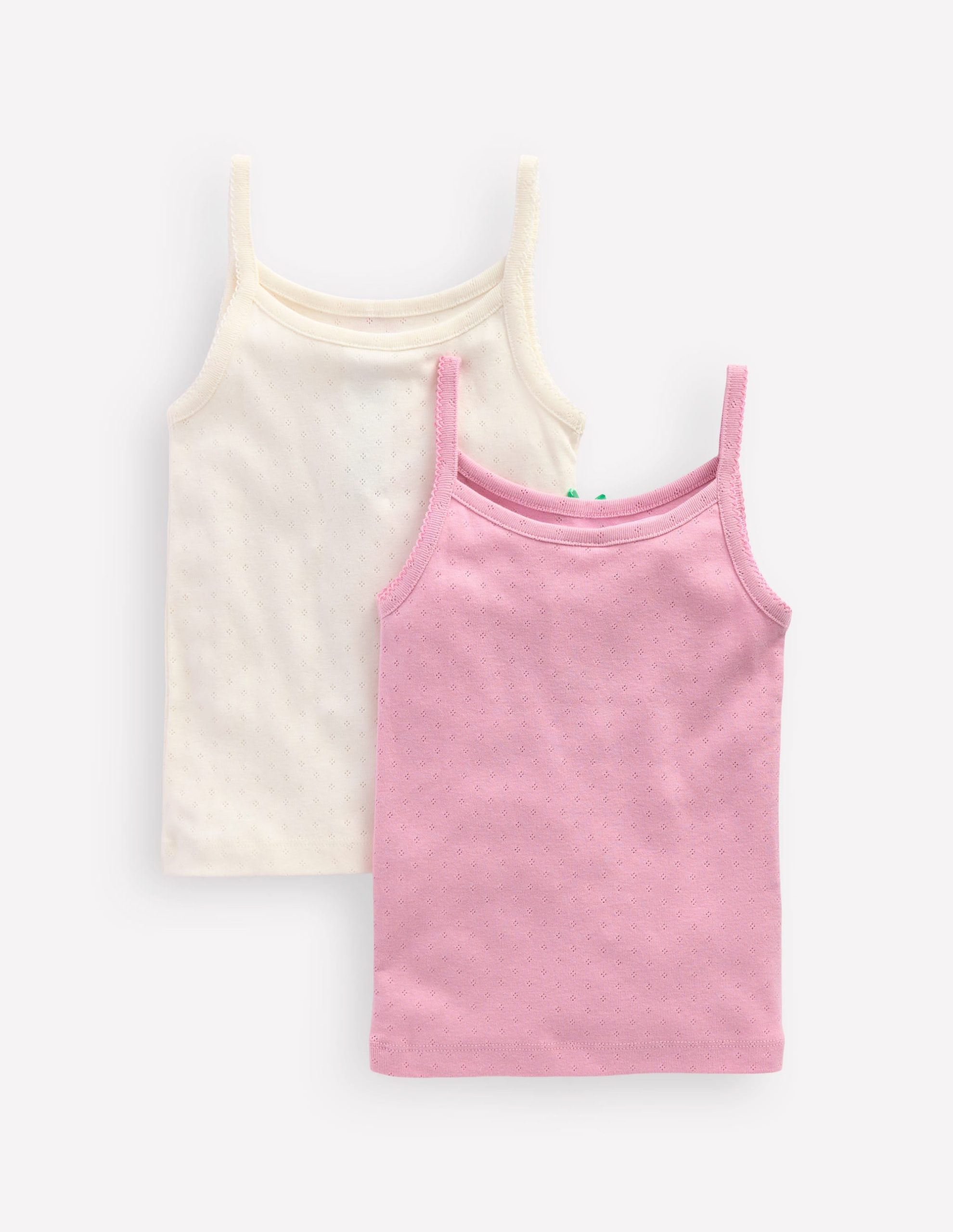 2-Pack Pointelle Tank Tops-Multi - Image 2