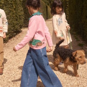 Wide Leg Pants-Mid Vintage Blue