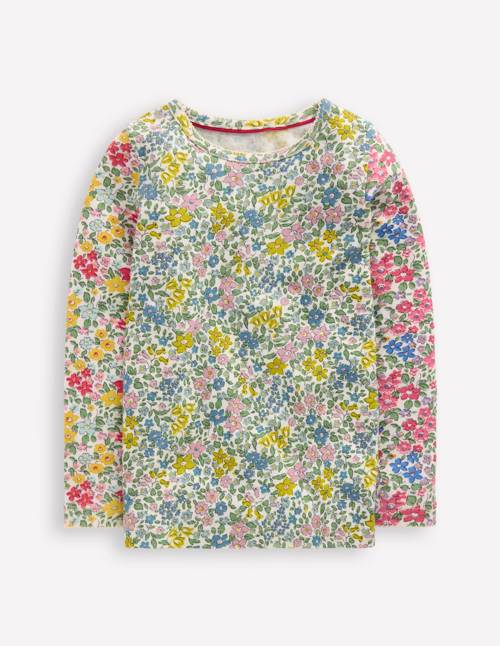 Long Sleeve Pointelle Top-Hotch Potch Floral - Image 4