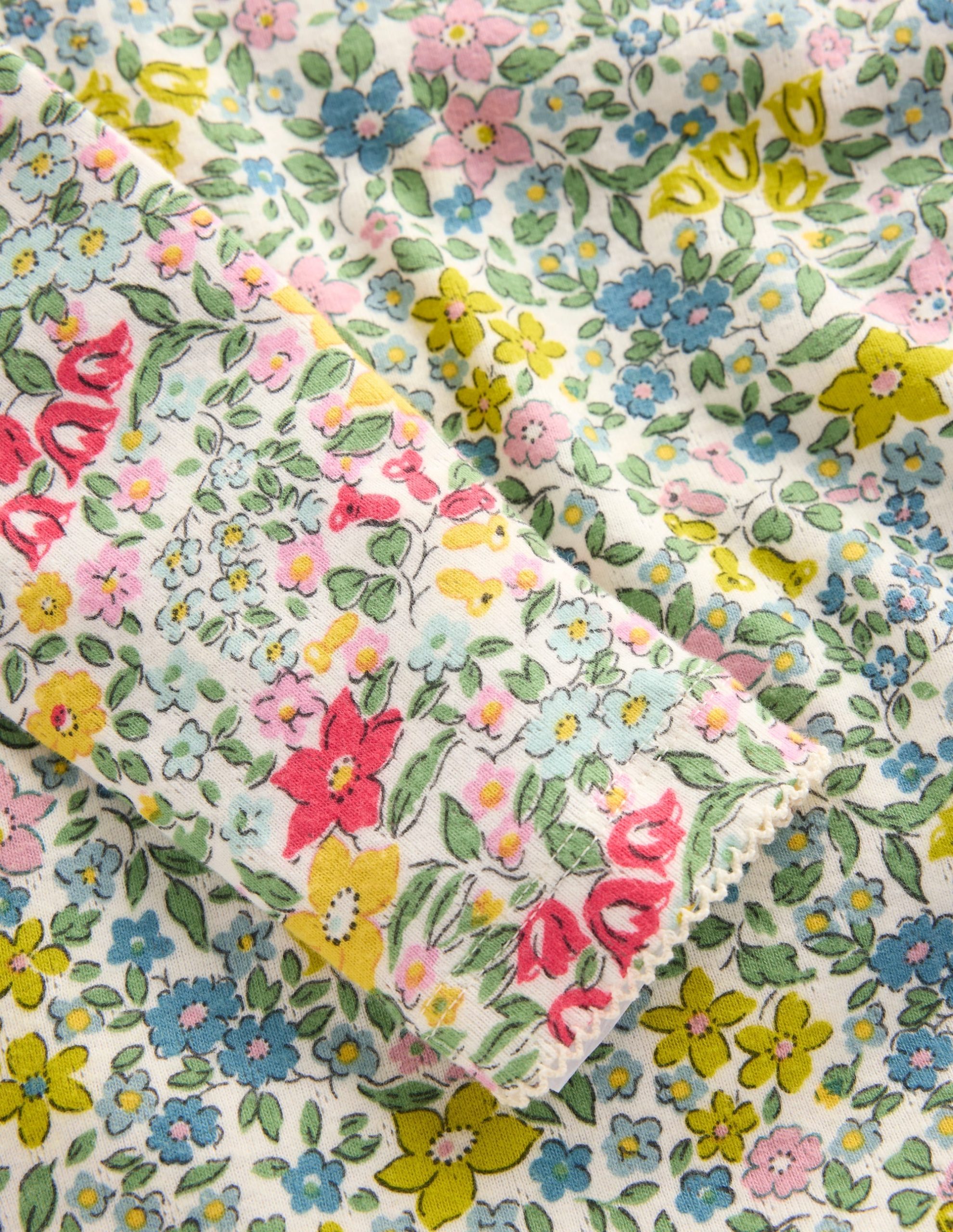 Long Sleeve Pointelle Top-Hotch Potch Floral - Image 6