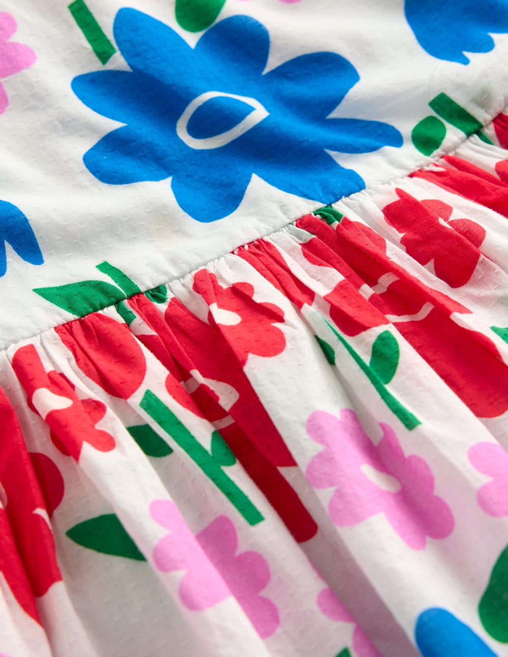 Madeline Woven Dress-Multi Rainbow Flower - Image 7