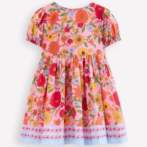 Madeline Woven Dress-Pink Floral