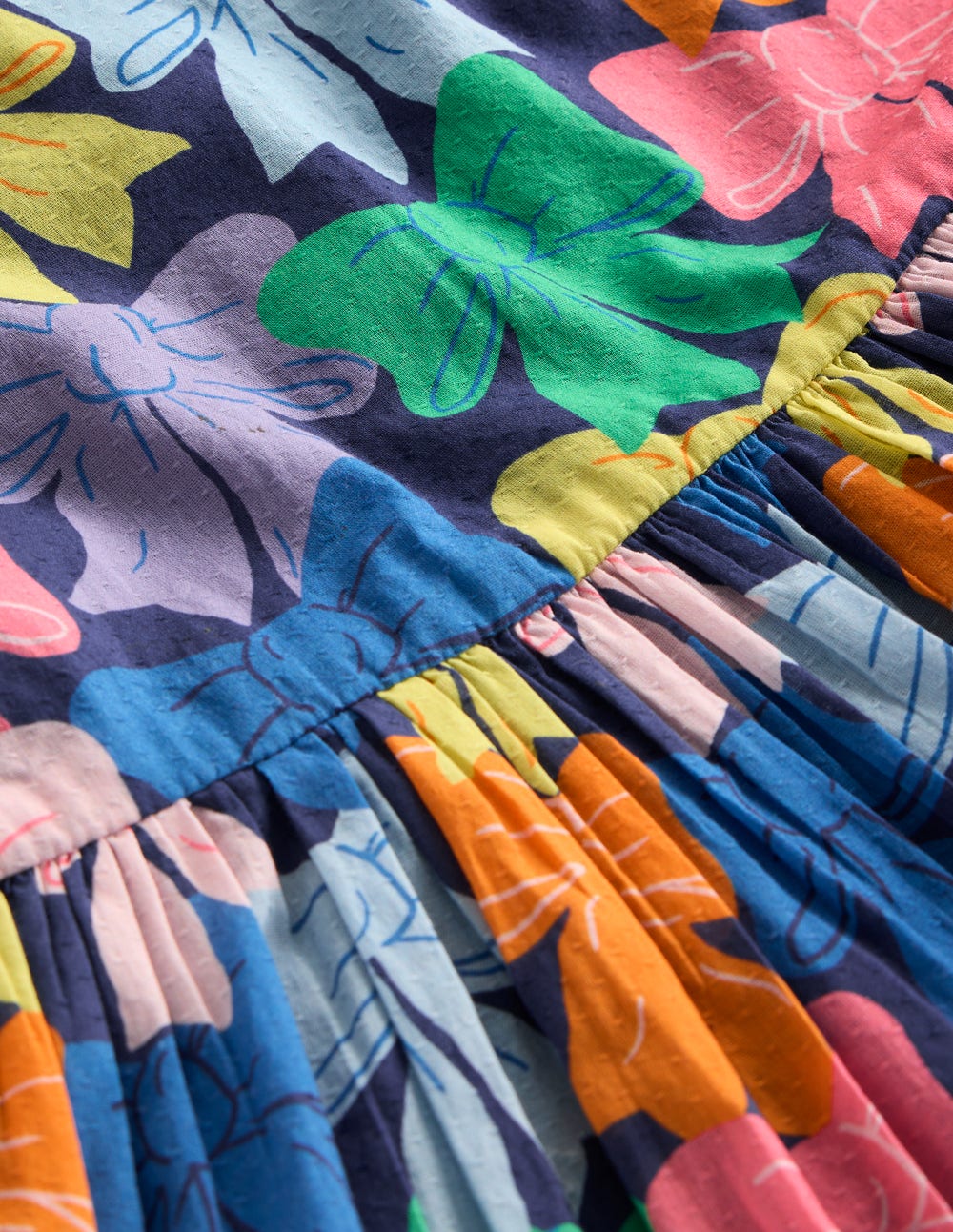 Madeline Woven Dress-Multi Rainbow Bows - Image 3