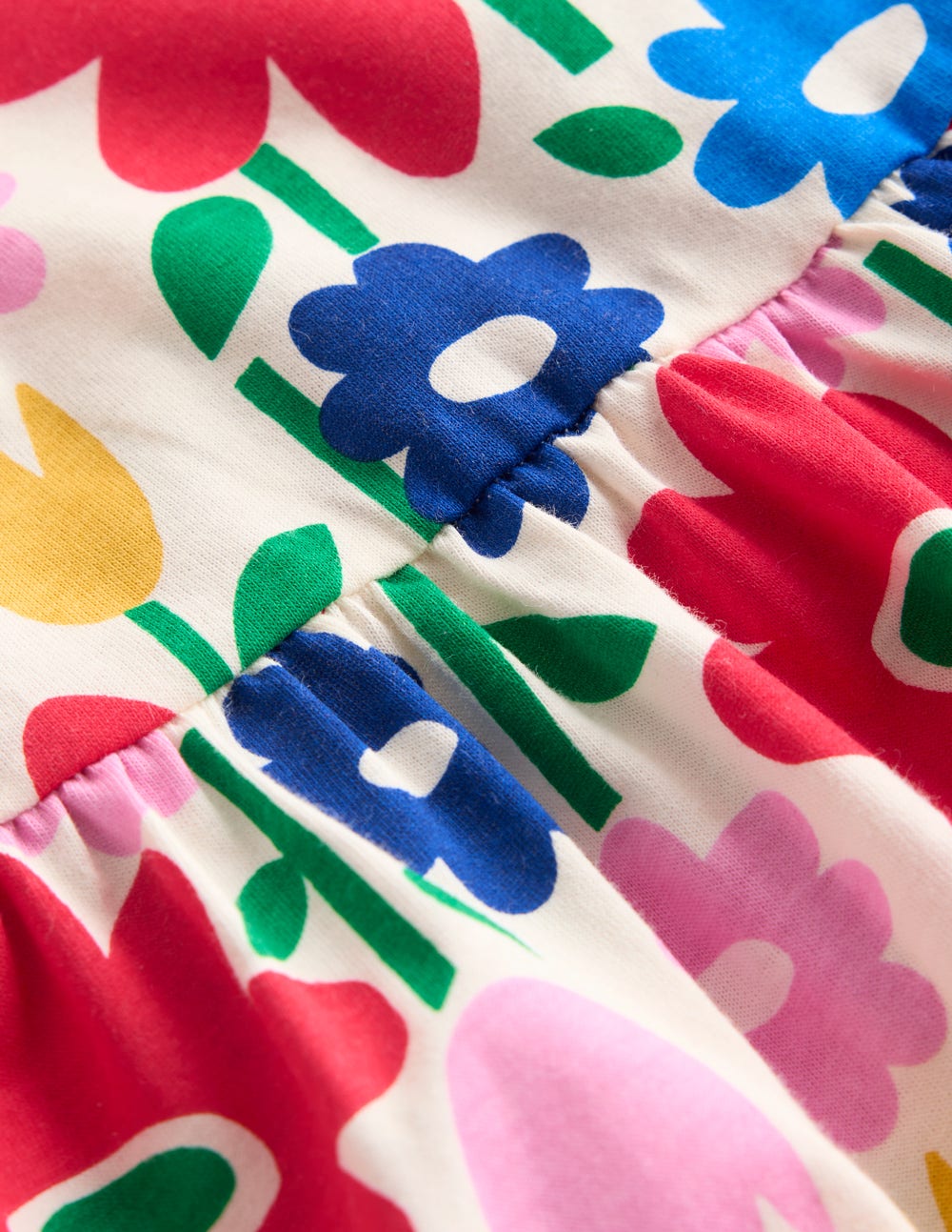 Ariel Twirly Jersey Dress-Multi Pop Flower - Image 3