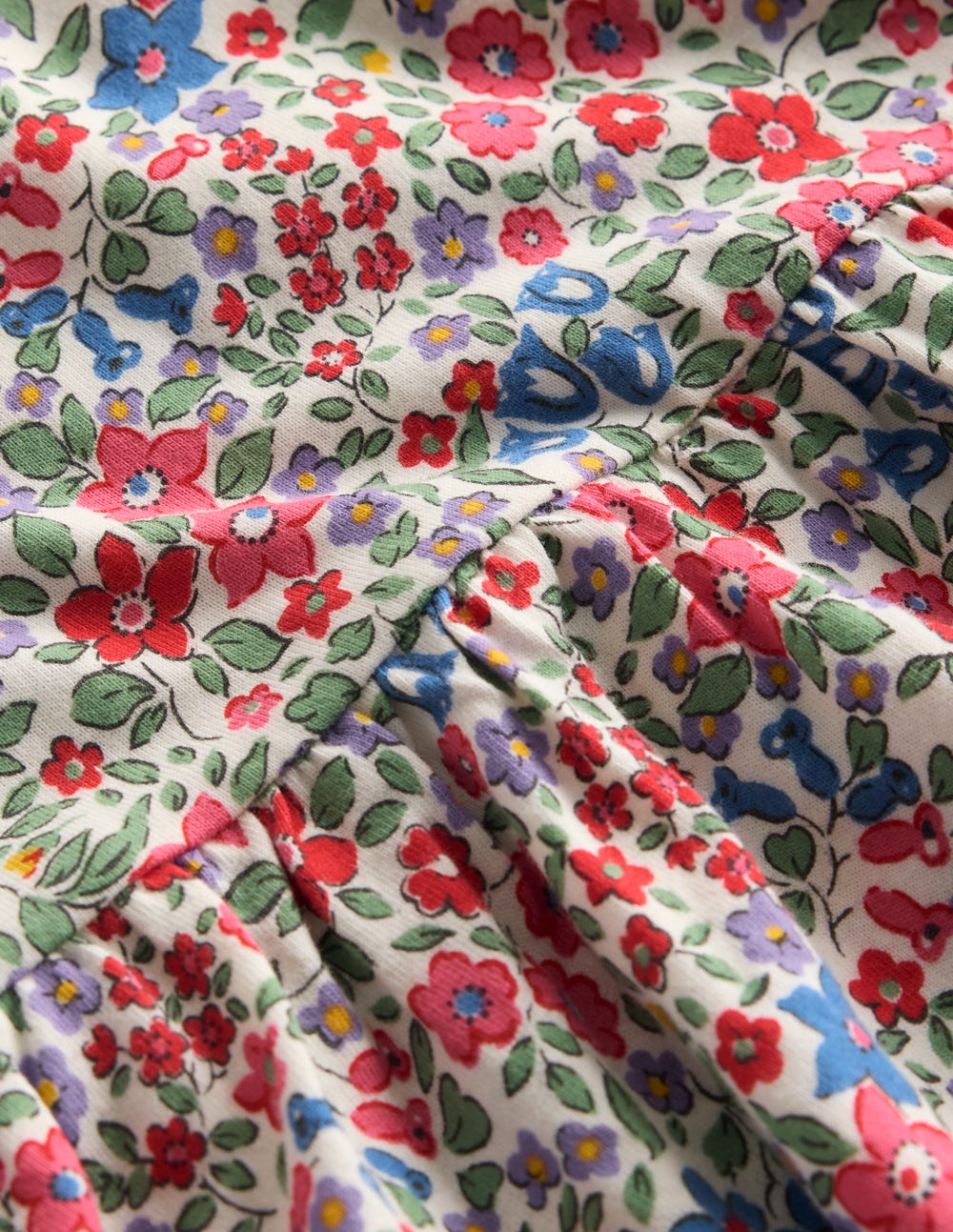 Posie Long Sleeve Jersey Dress-Rose Pink Flowerbed - Image 6