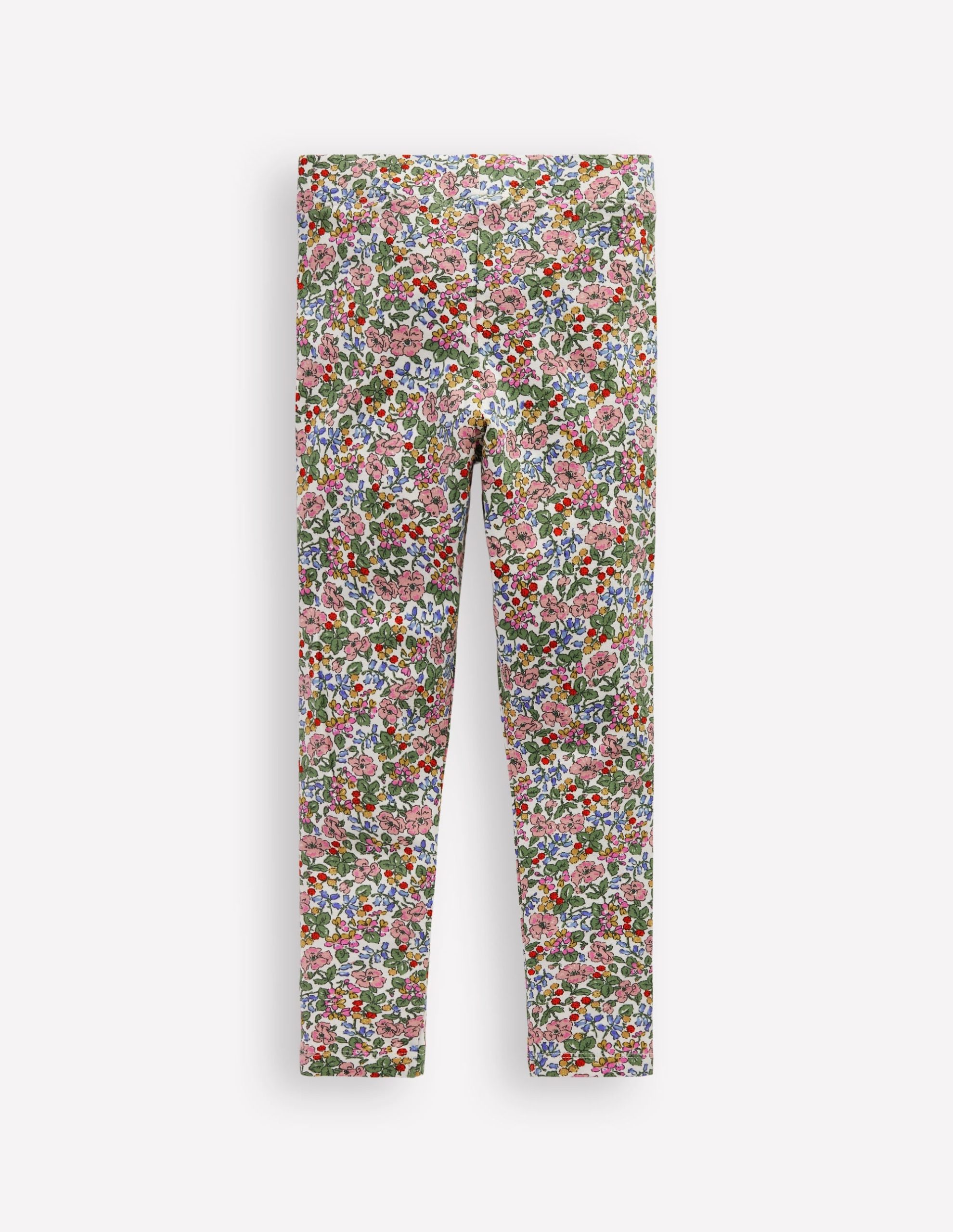 Appliqu?? Leggings-Soft Ivory Berry Floral - Image 2