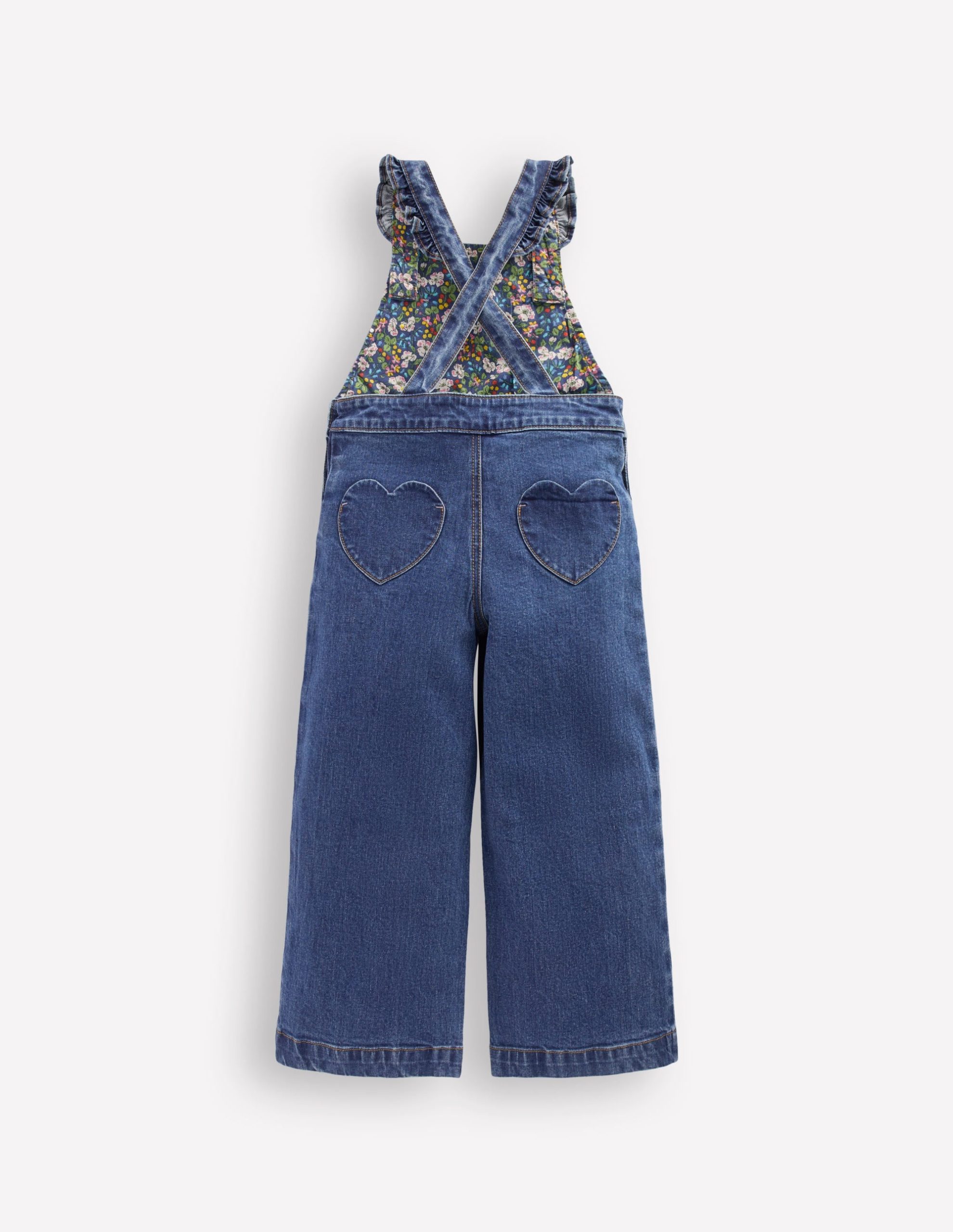Frill Overalls-Mid Vintage Heart Applique - Image 2