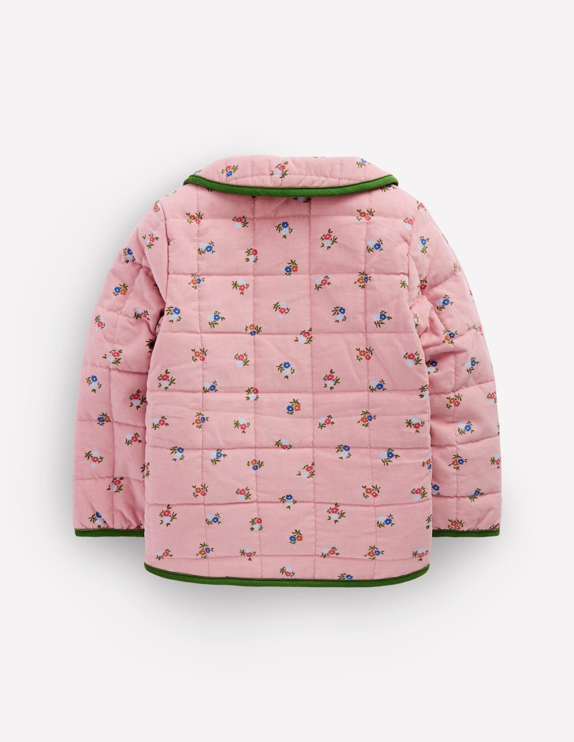 Pretty Cord Collar Jacket-Vintage Pink Ditsy - Image 2