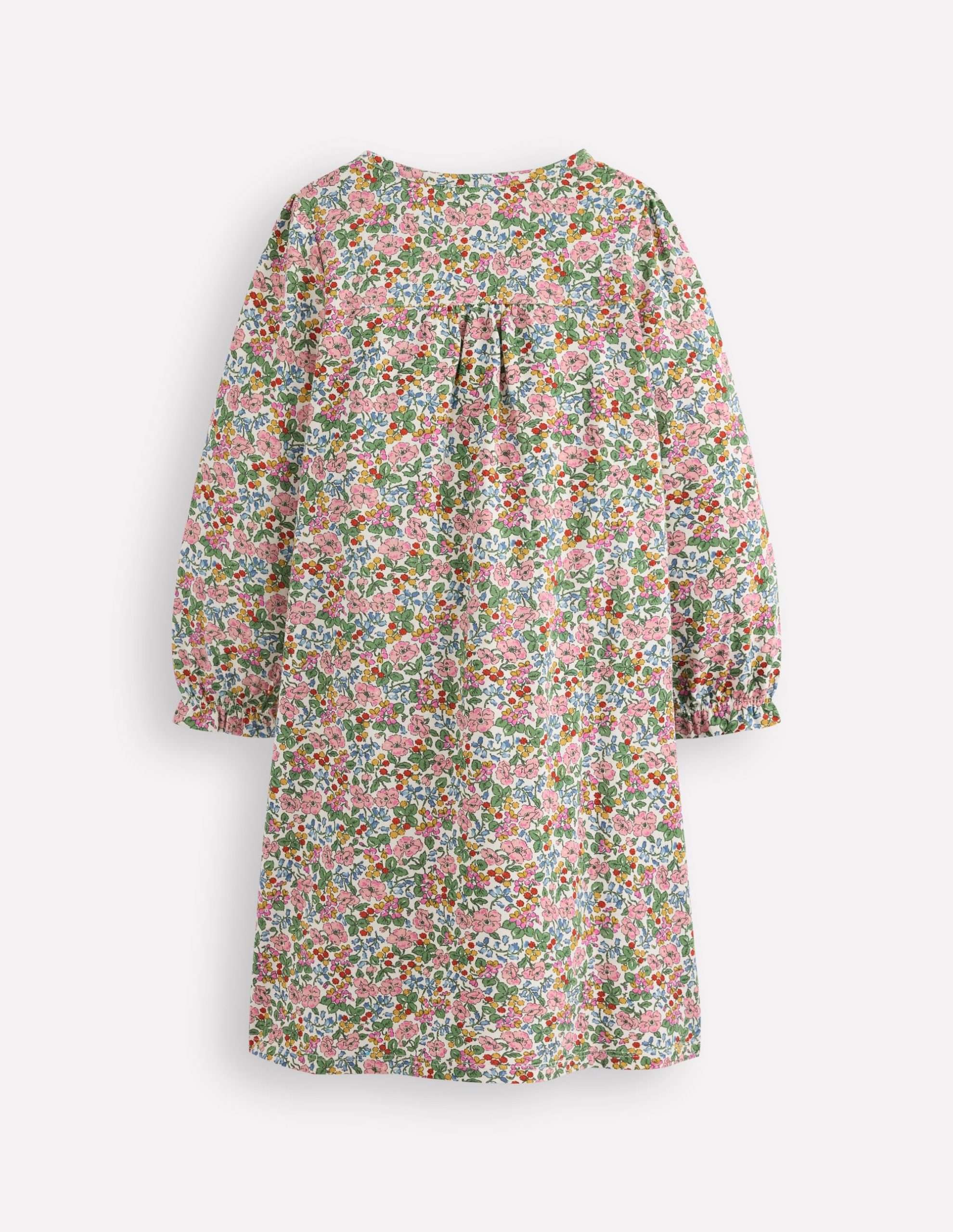 Printed Long Sleeve Nightie-Coconut Milk Berry Floral - Image 2