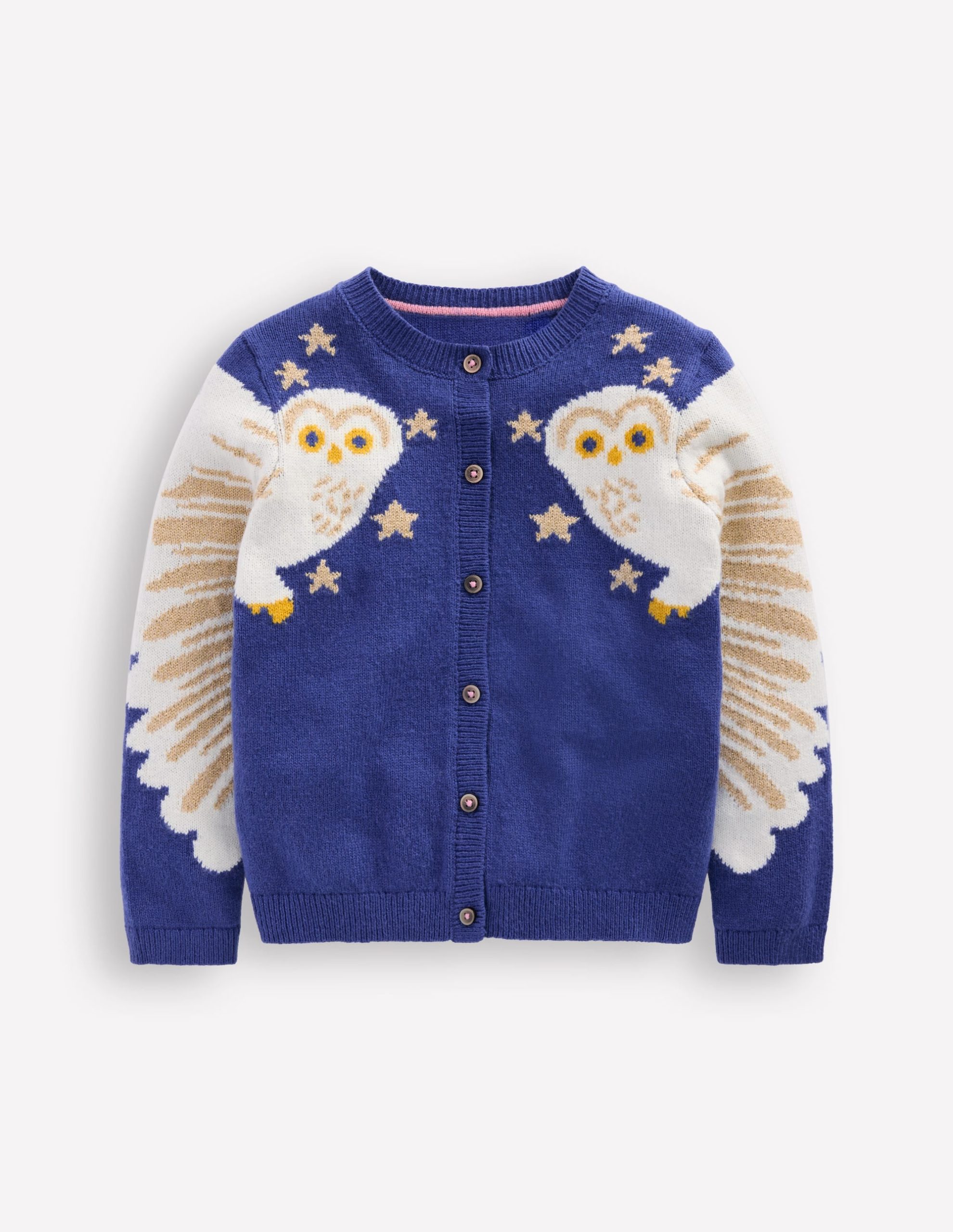 Fun Logo Cardigan-Sapphire Blue Owls - Image 2
