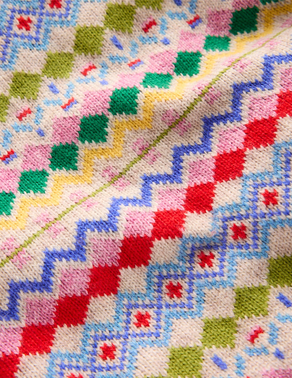 Eleanor Fair Isle Sweater-Oatmeal Melange Fair Isle - Image 4