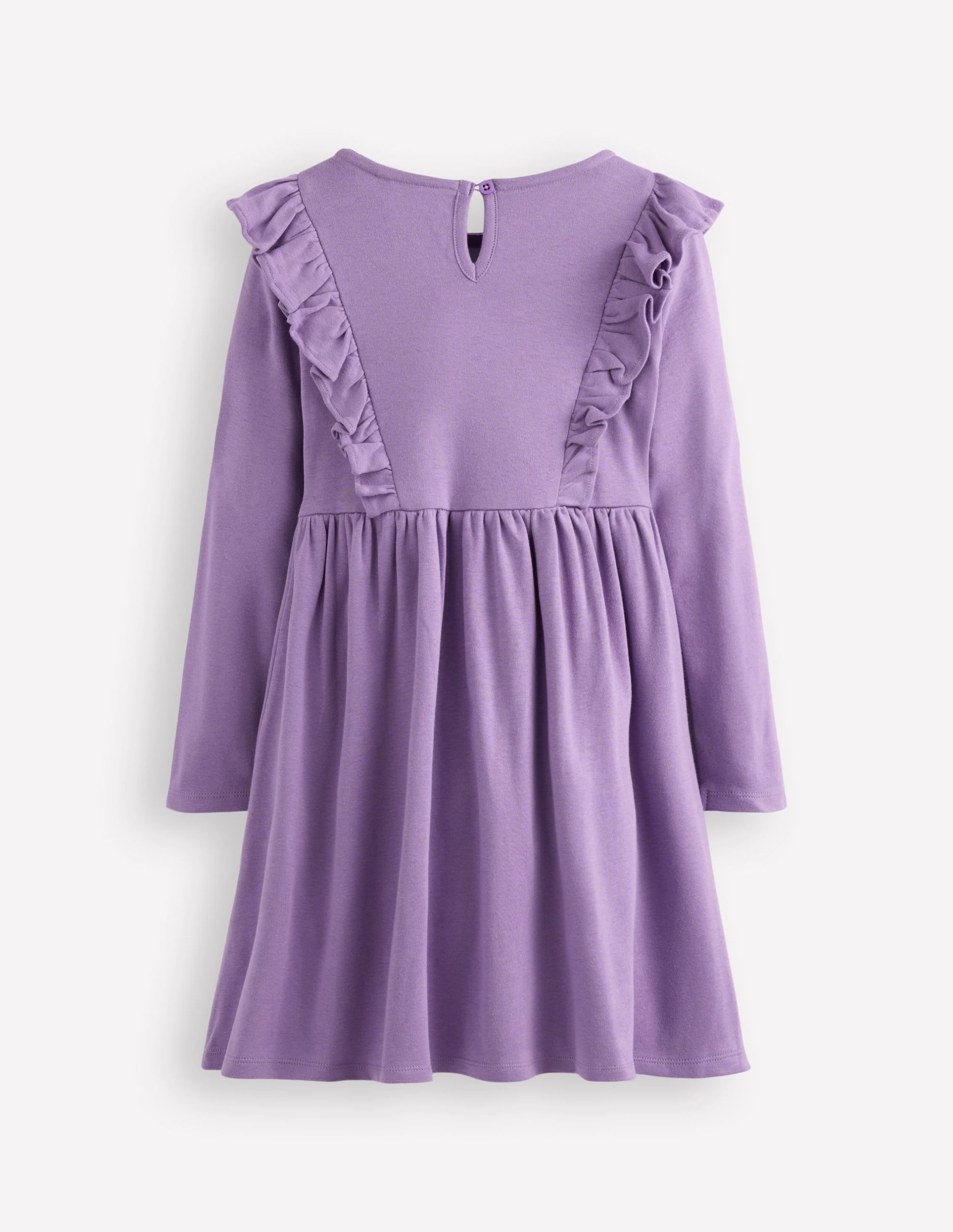 Embroidered Bodice Dress-Grape Lilac - Image 2