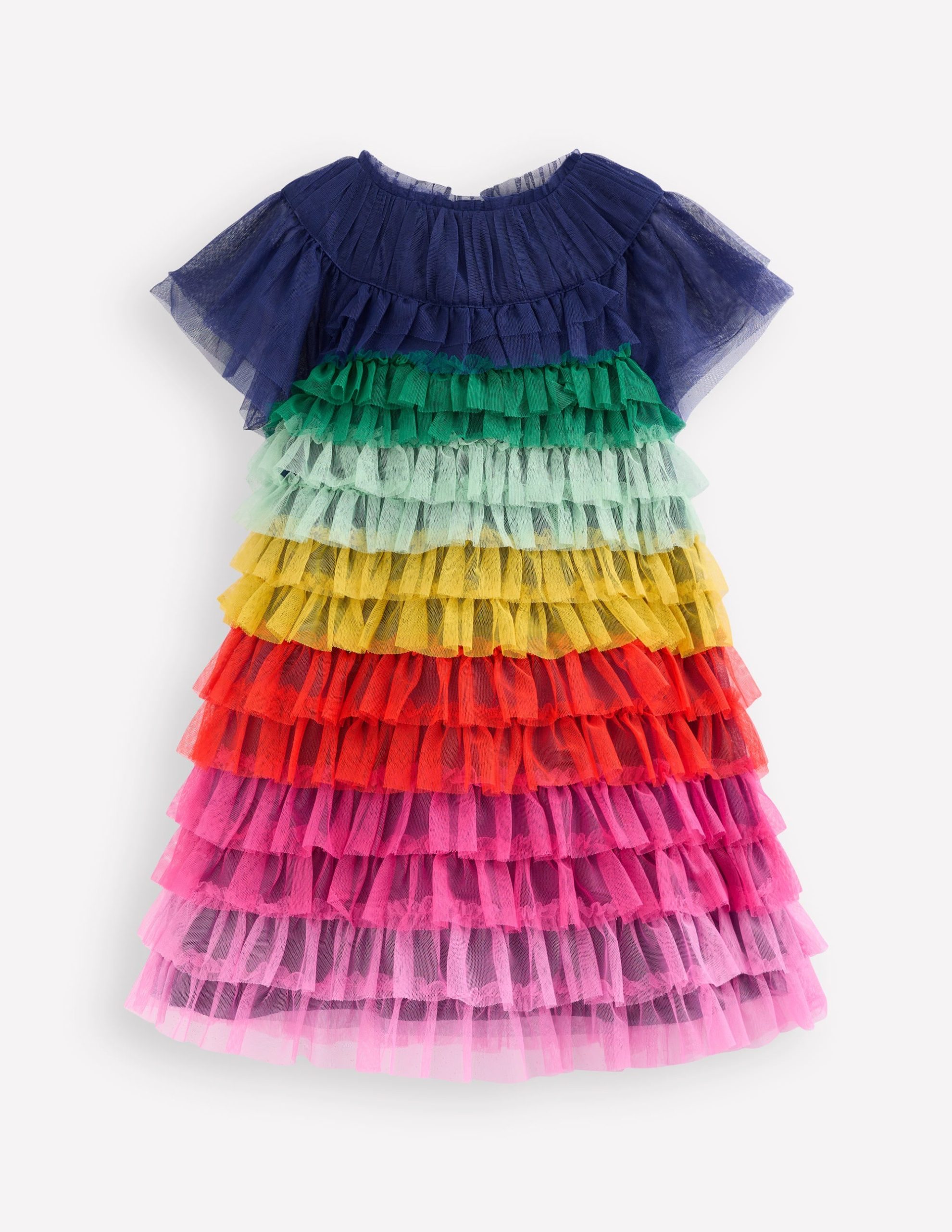 Tiered Tulle Dress-Rainbow Multi - Image 2
