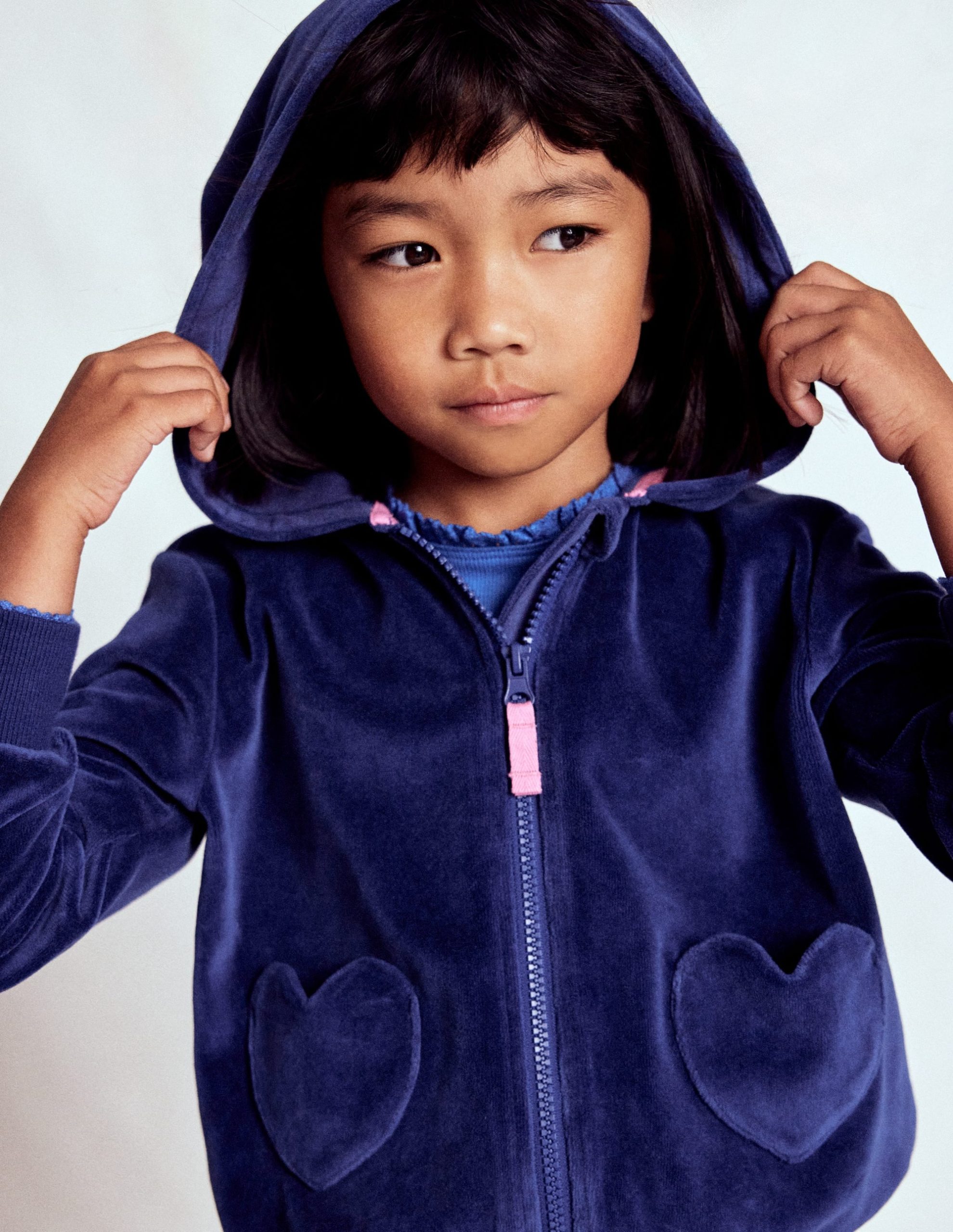 Velour Hoodie-Starboard Blue - Image 4
