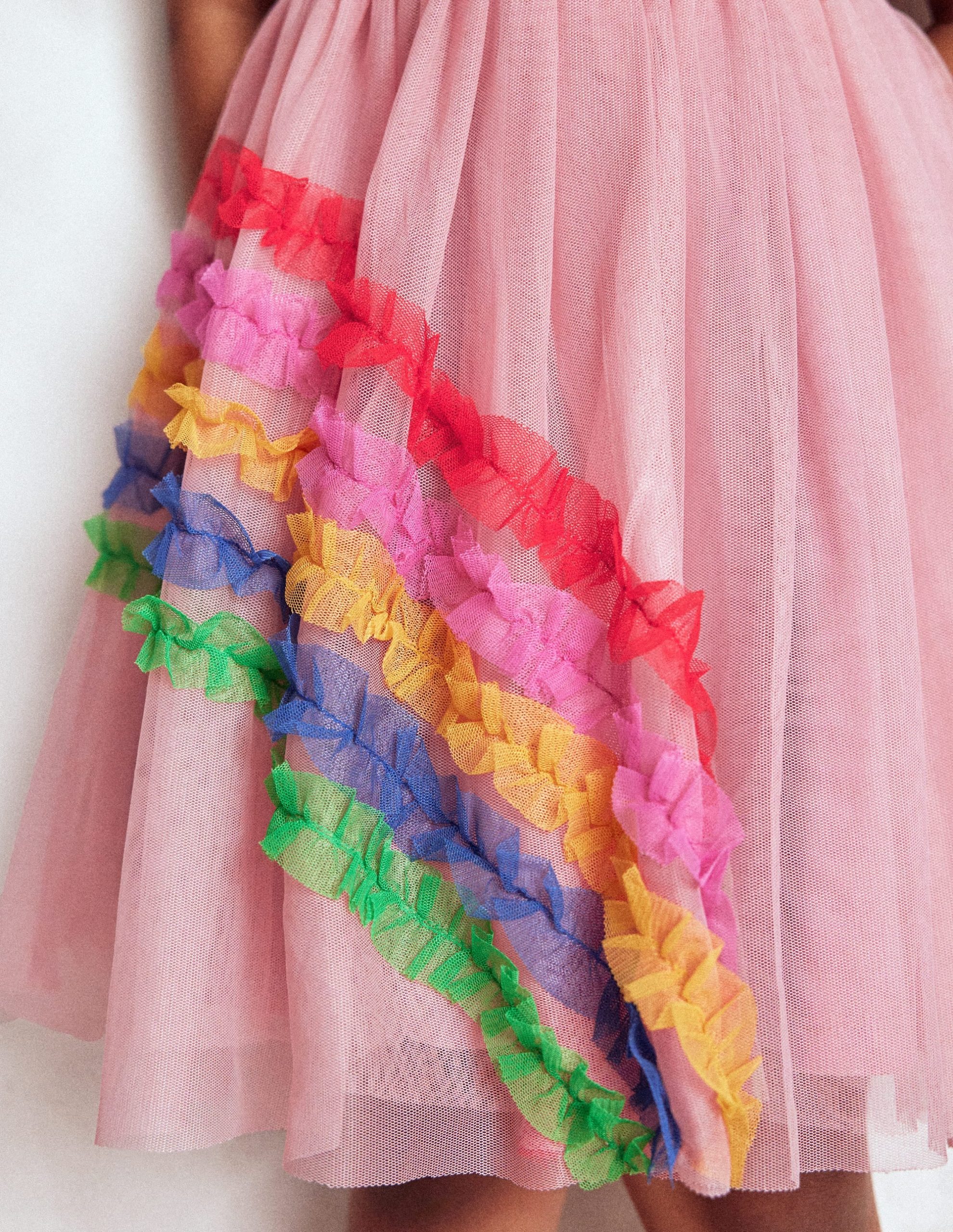 Rainbow Tulle Jersey Dress-Zephyr Rainbow - Image 2