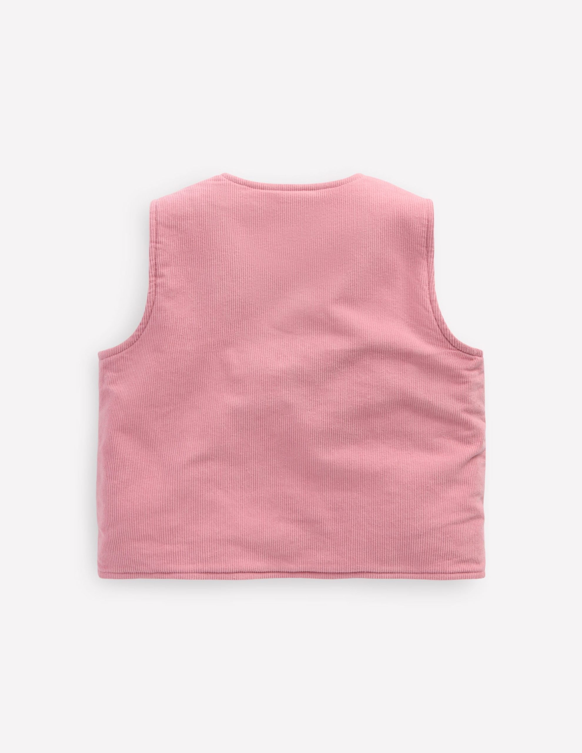 Embroidered Cord Gilet-Vintage Pink - Image 3