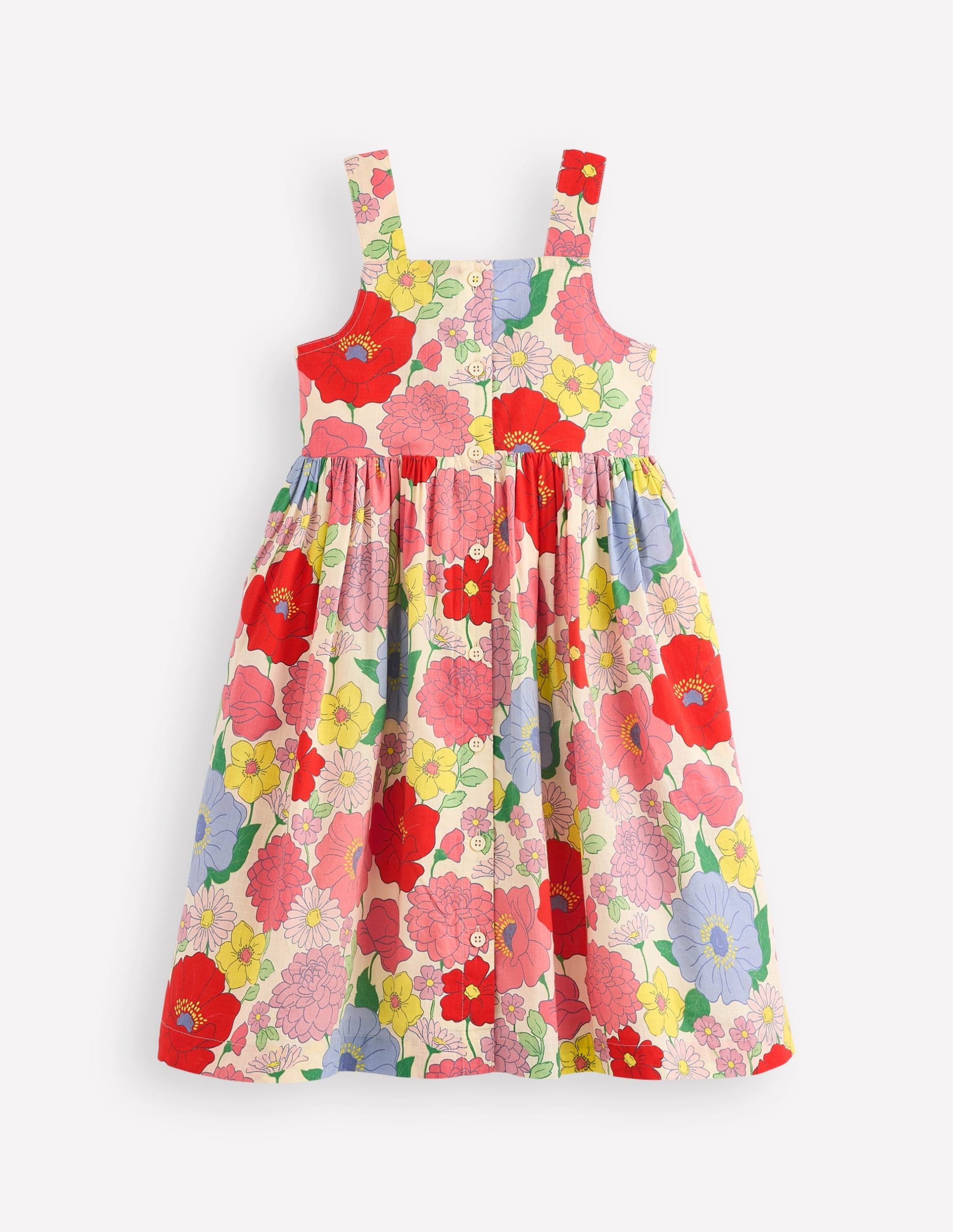 Remy Button Through Dress-Multi Summer Garden - Image 6