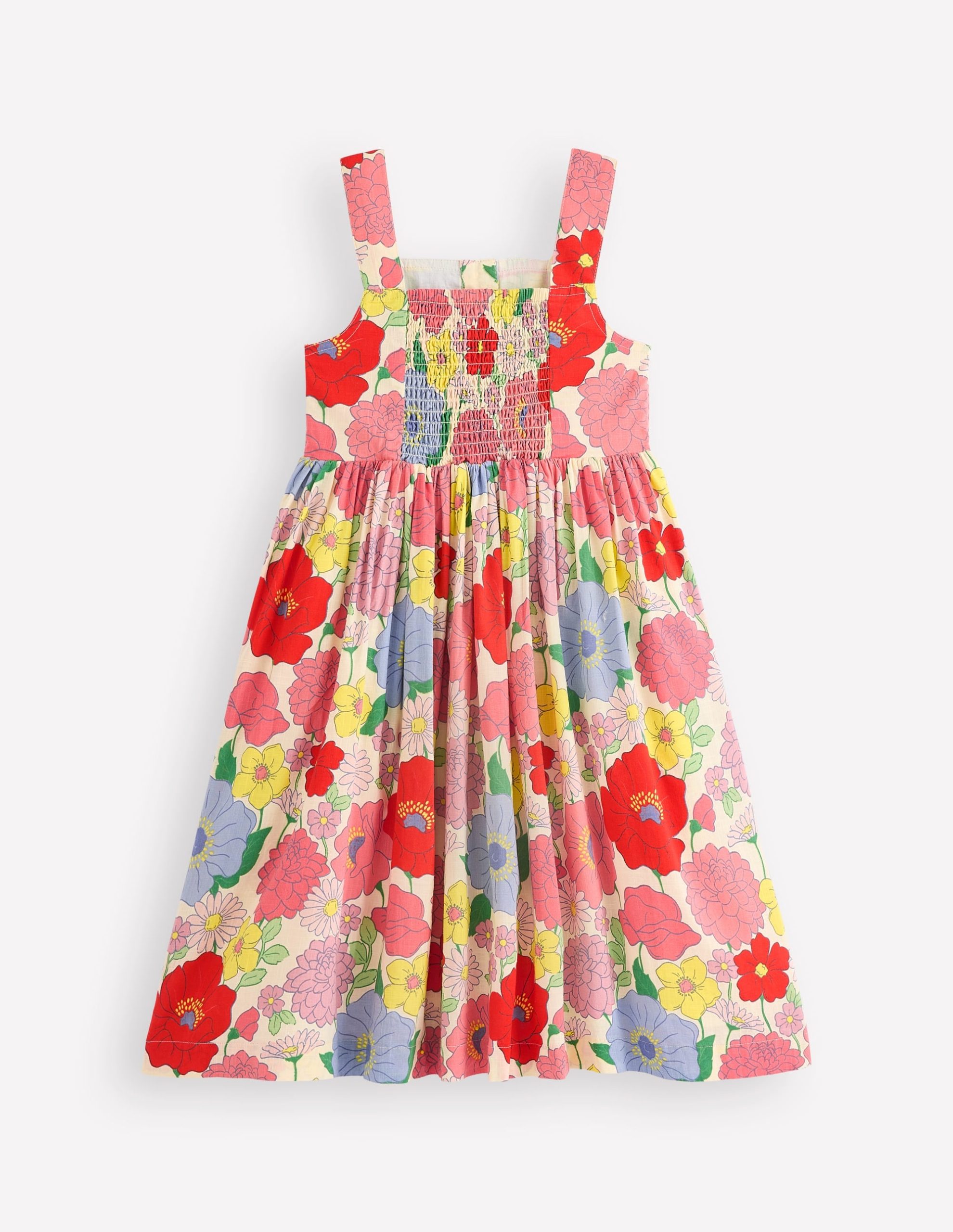 Remy Button Through Dress-Multi Summer Garden - Image 7