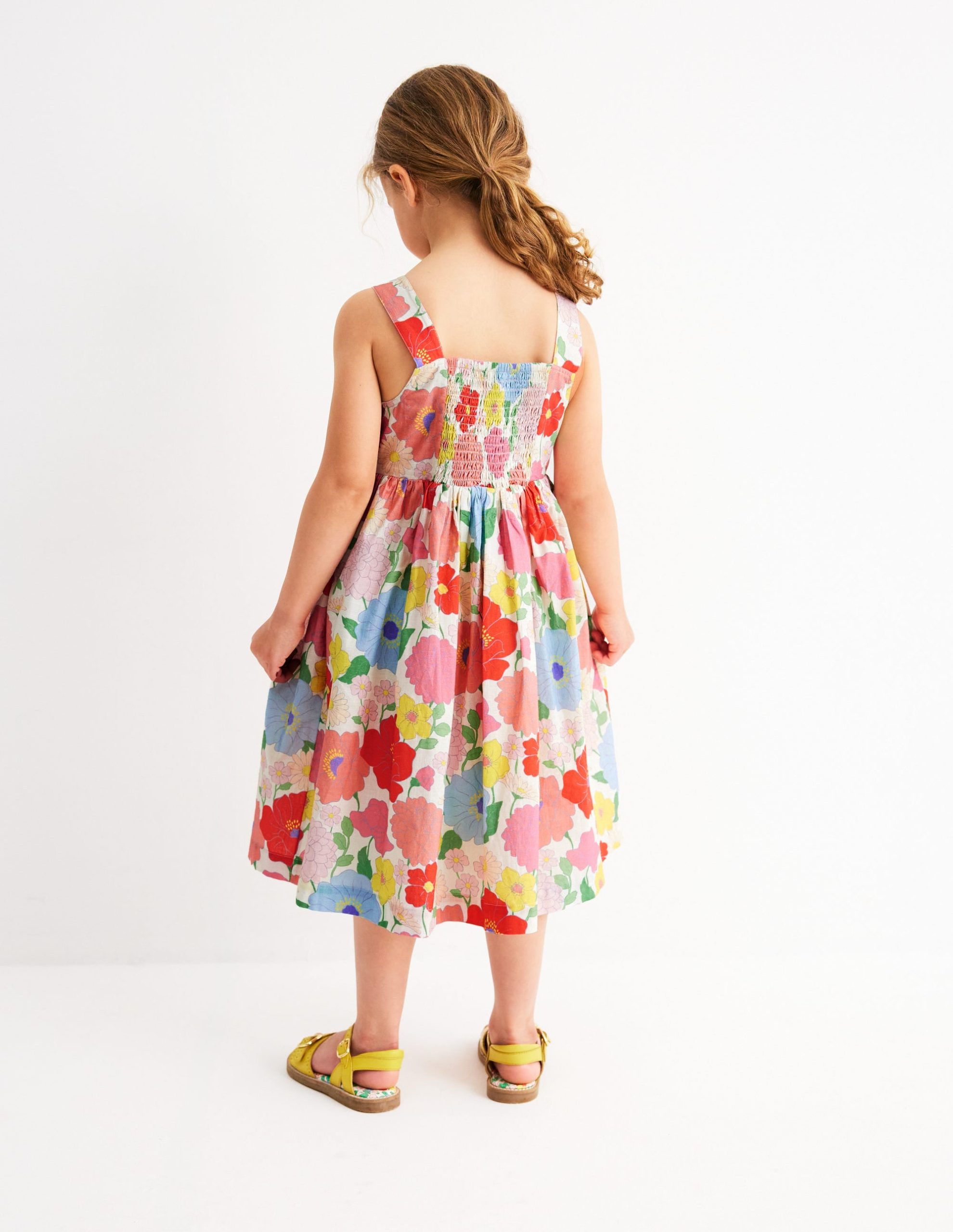 Remy Button Through Dress-Multi Summer Garden - Image 4