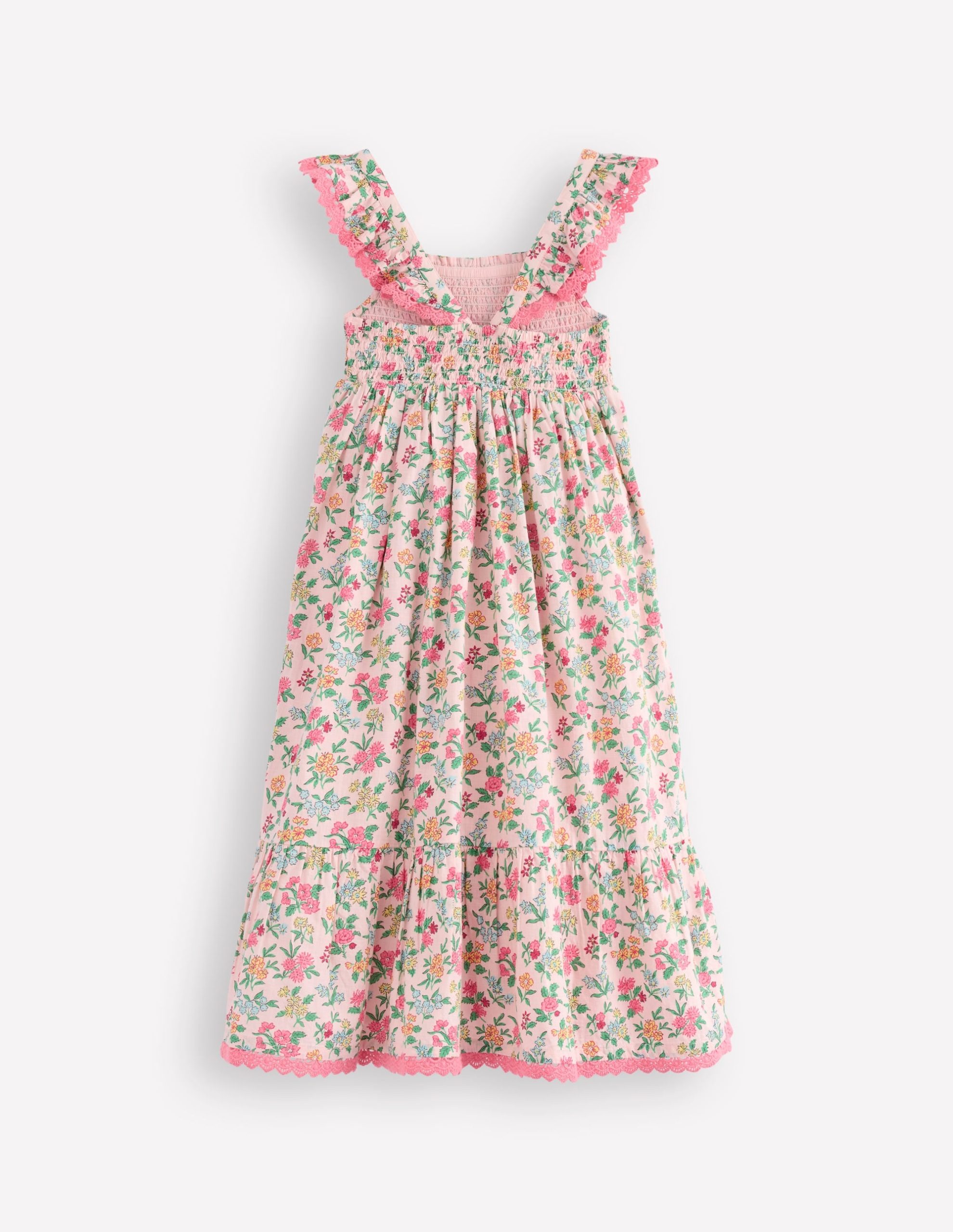 Luella Frill Maxi Sundress-Chalk Pink Garden Ditsy - Image 10