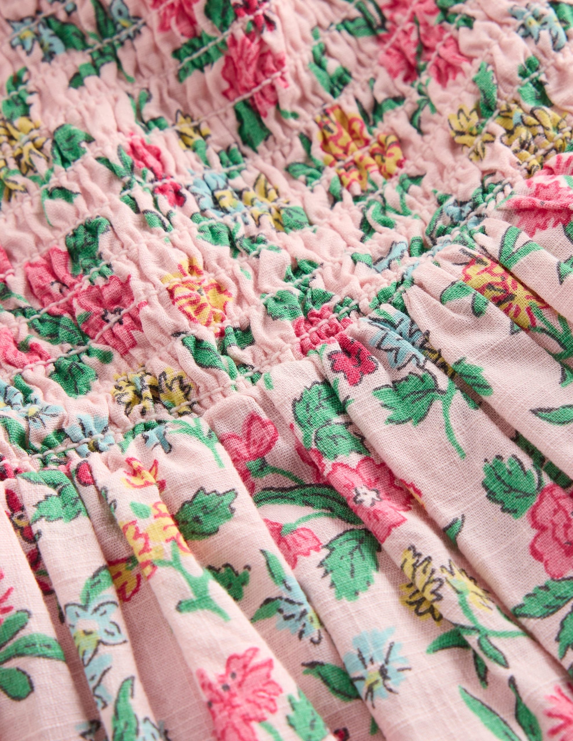 Luella Frill Maxi Sundress-Chalk Pink Garden Ditsy - Image 11