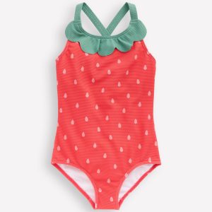 Fun Cross-back Swimsuit-Strawberry