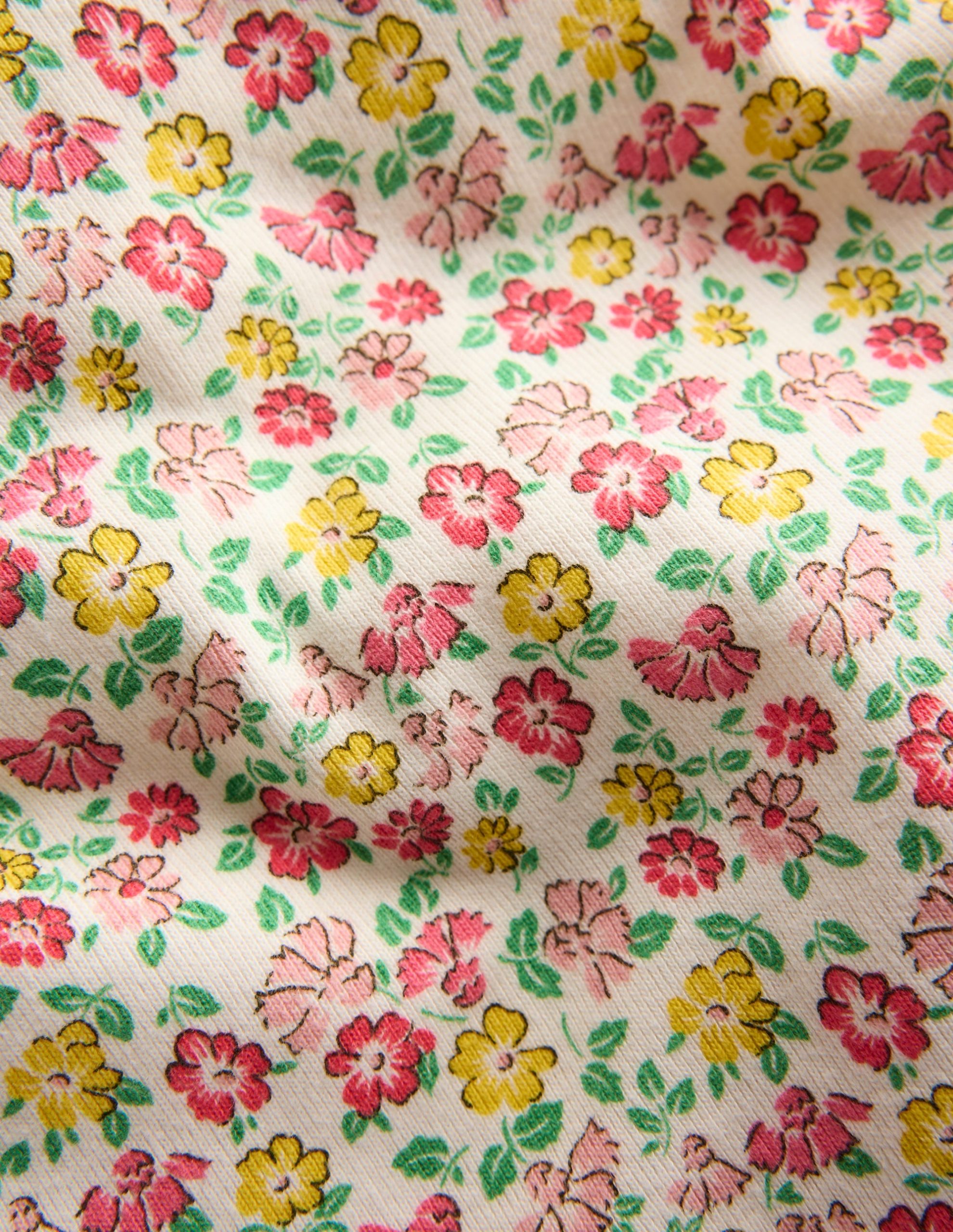 Snug Short John Pajamas-Multi Summer Flowerbed - Image 6