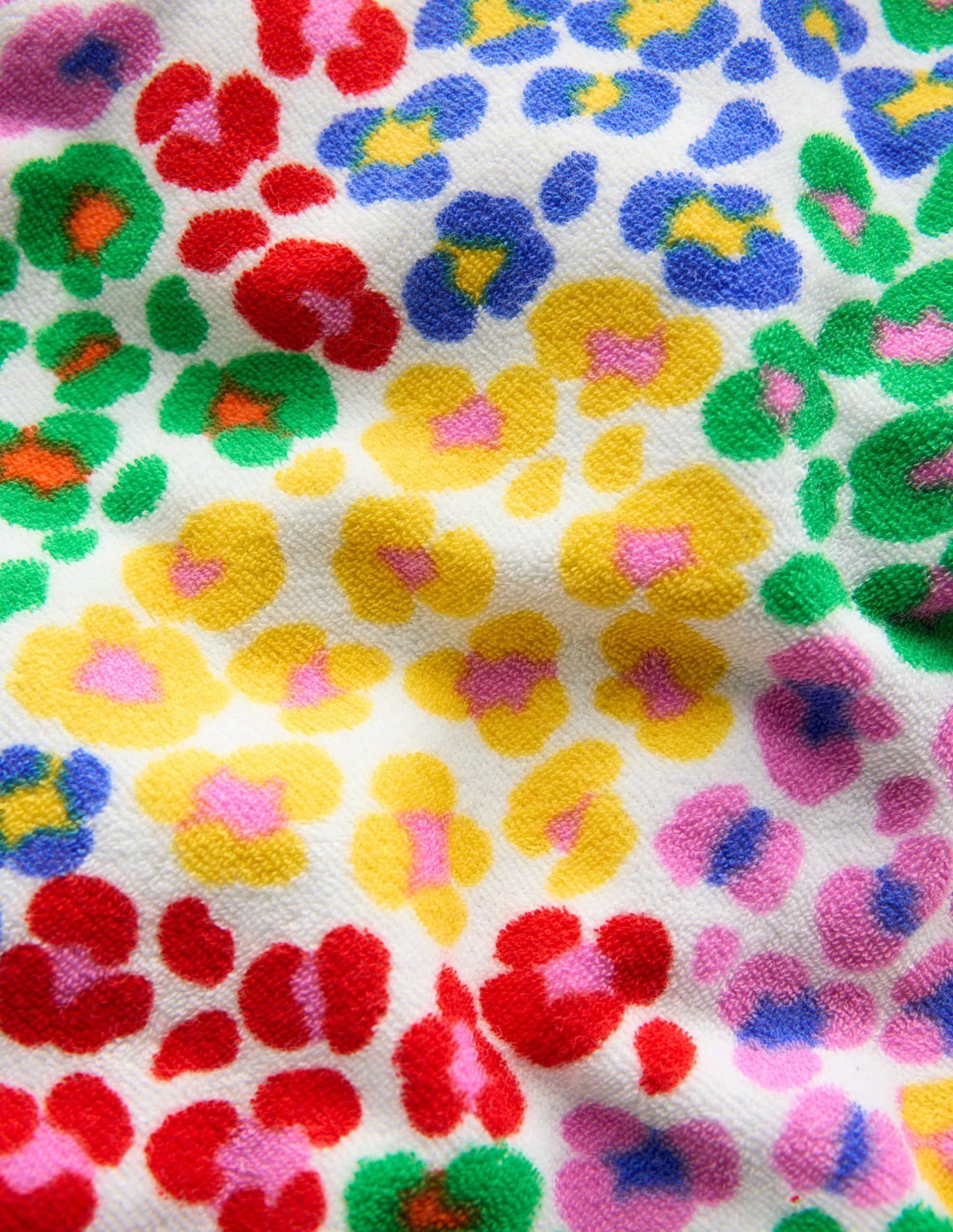 Towelling Top-Multi Rainbow Leopard - Image 3