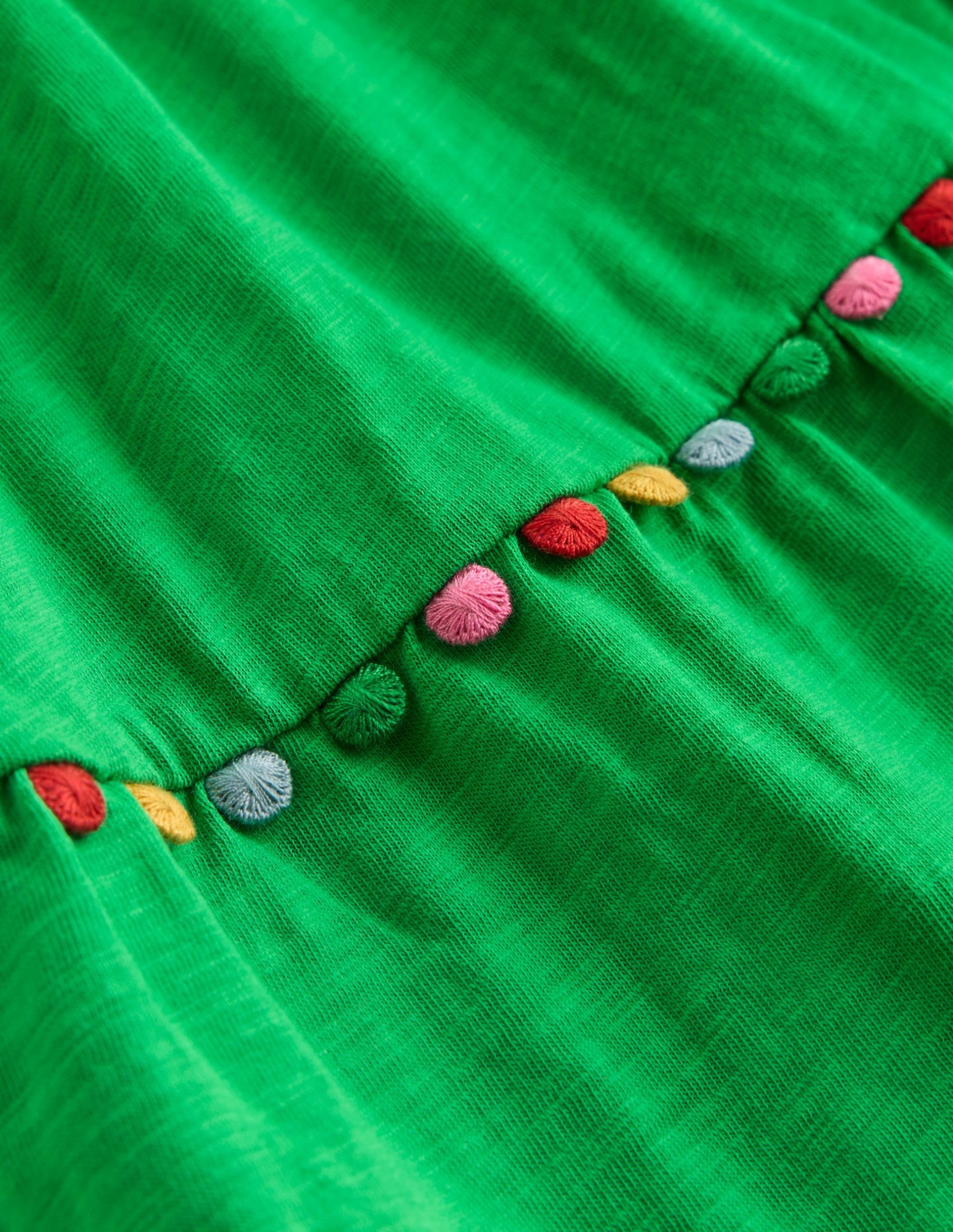 Addison Twirly Pom Dress-Sapling Green - Image 4