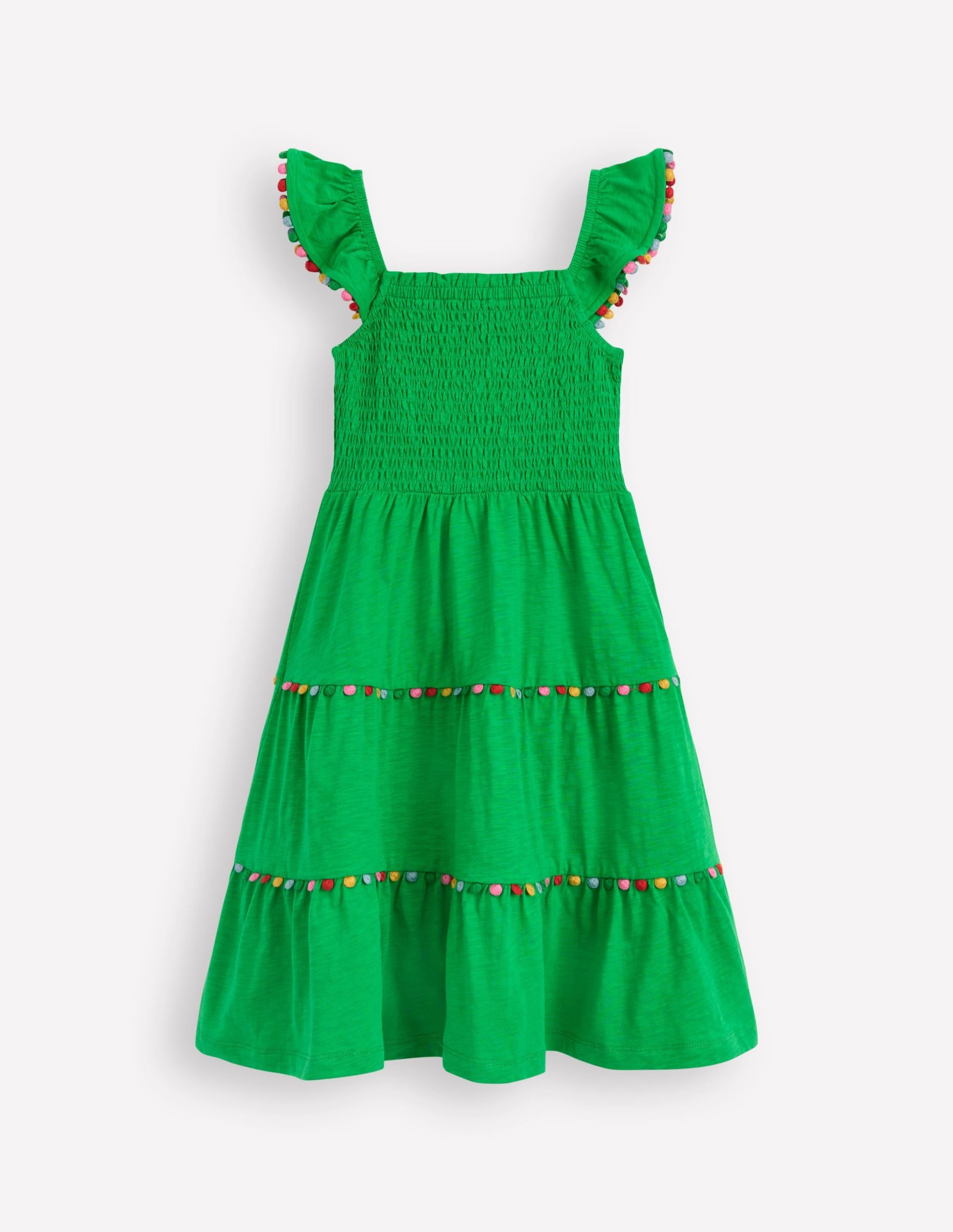 Addison Twirly Pom Dress-Sapling Green - Image 2