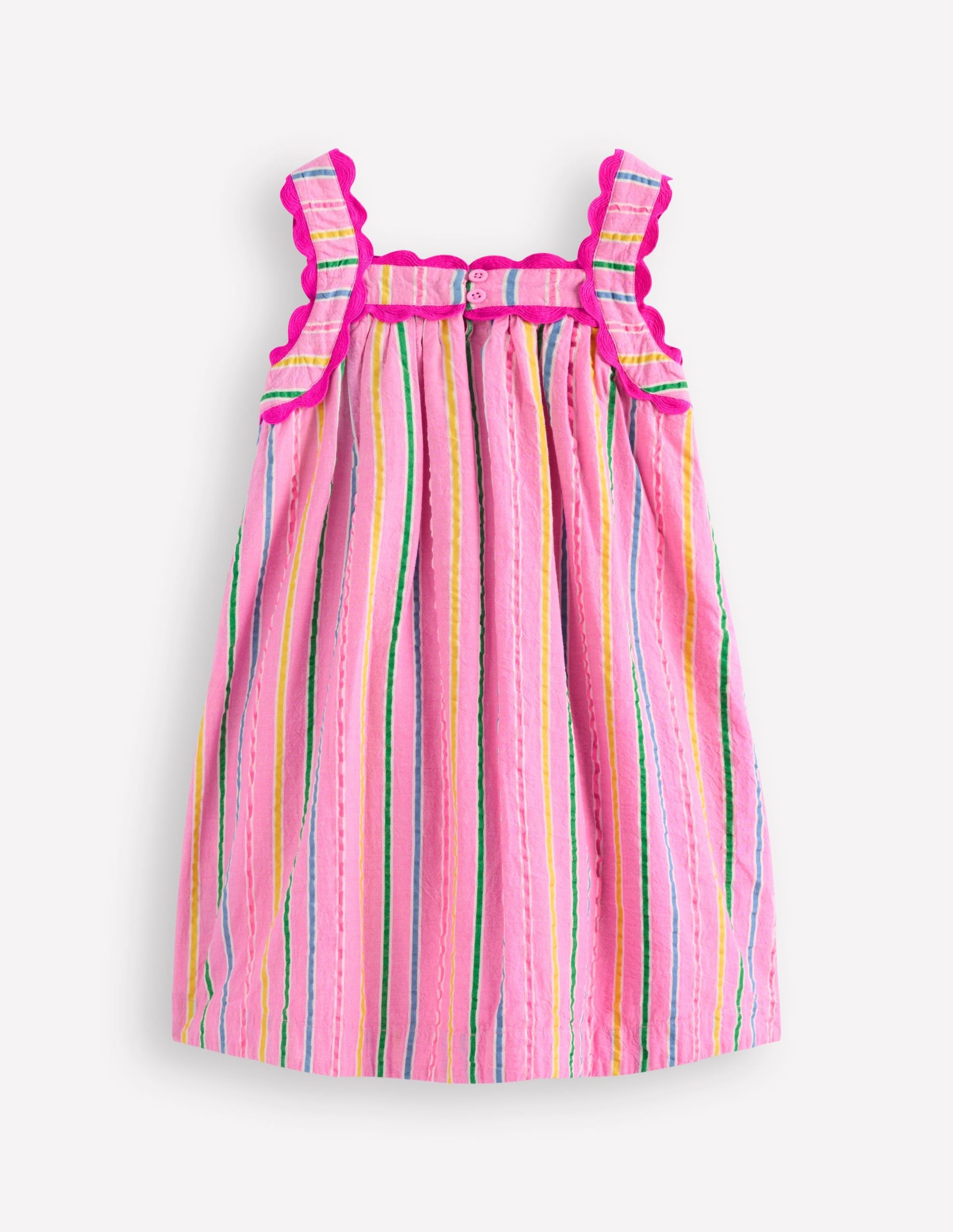 Maribel Strappy Swing Sundress-Pink Multi Stripe - Image 6