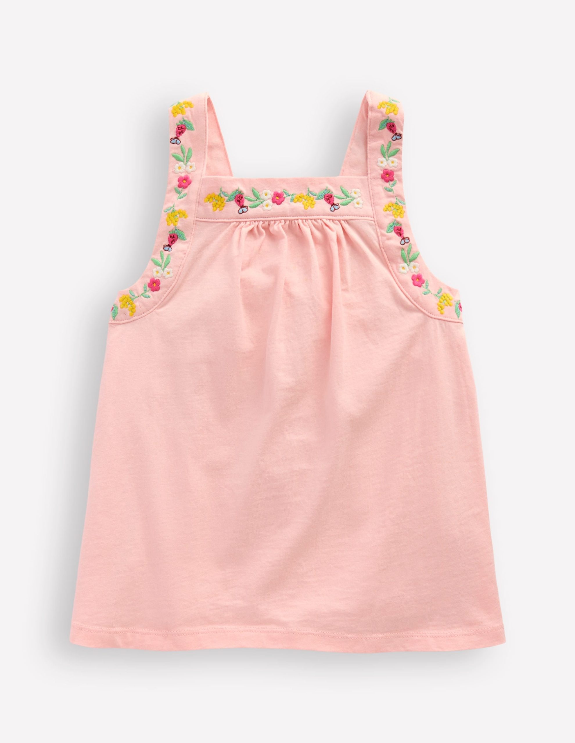 Embroidered Sleeveless Top-Chalk Pink - Image 2